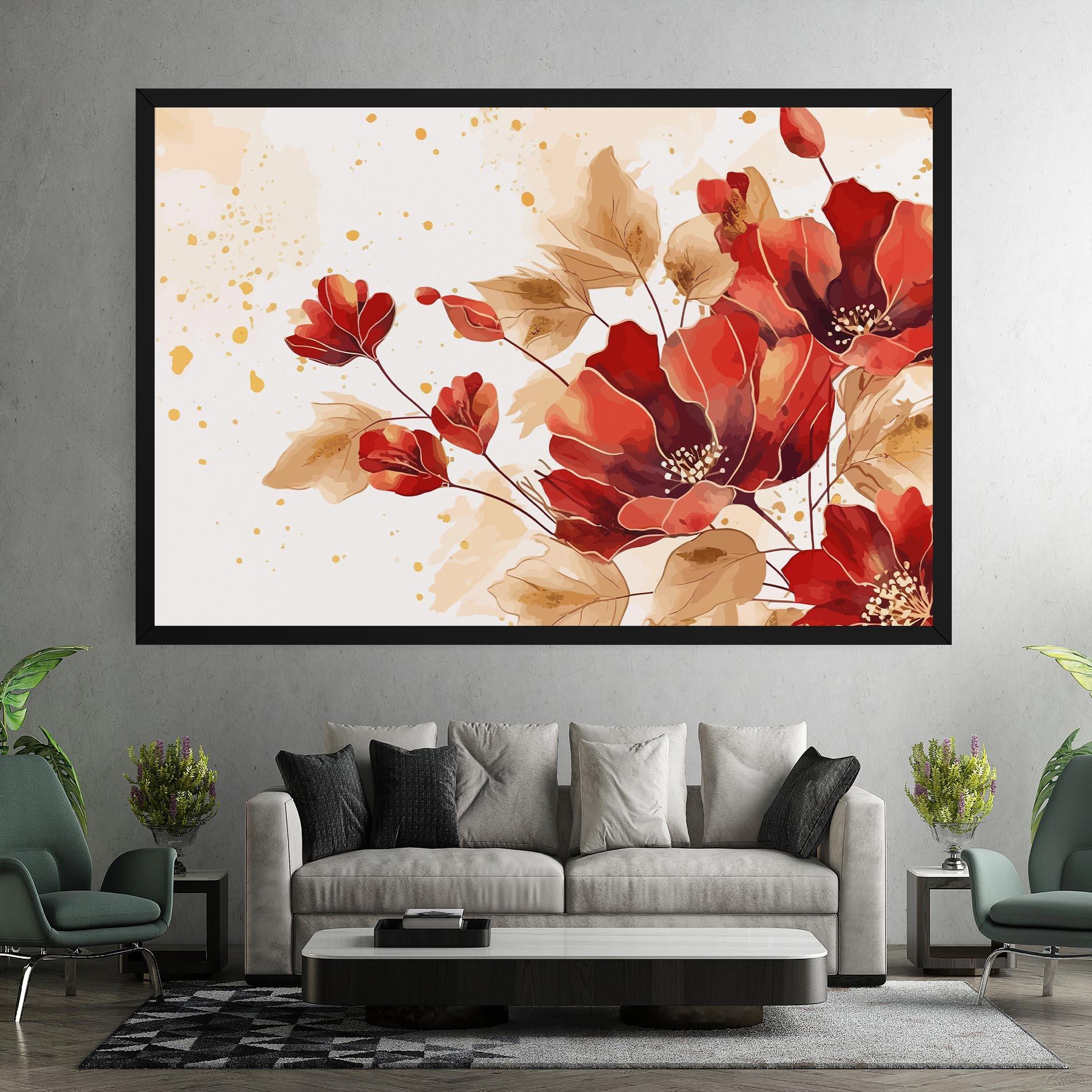 Vászonkép Red Wild Gold mockup 7