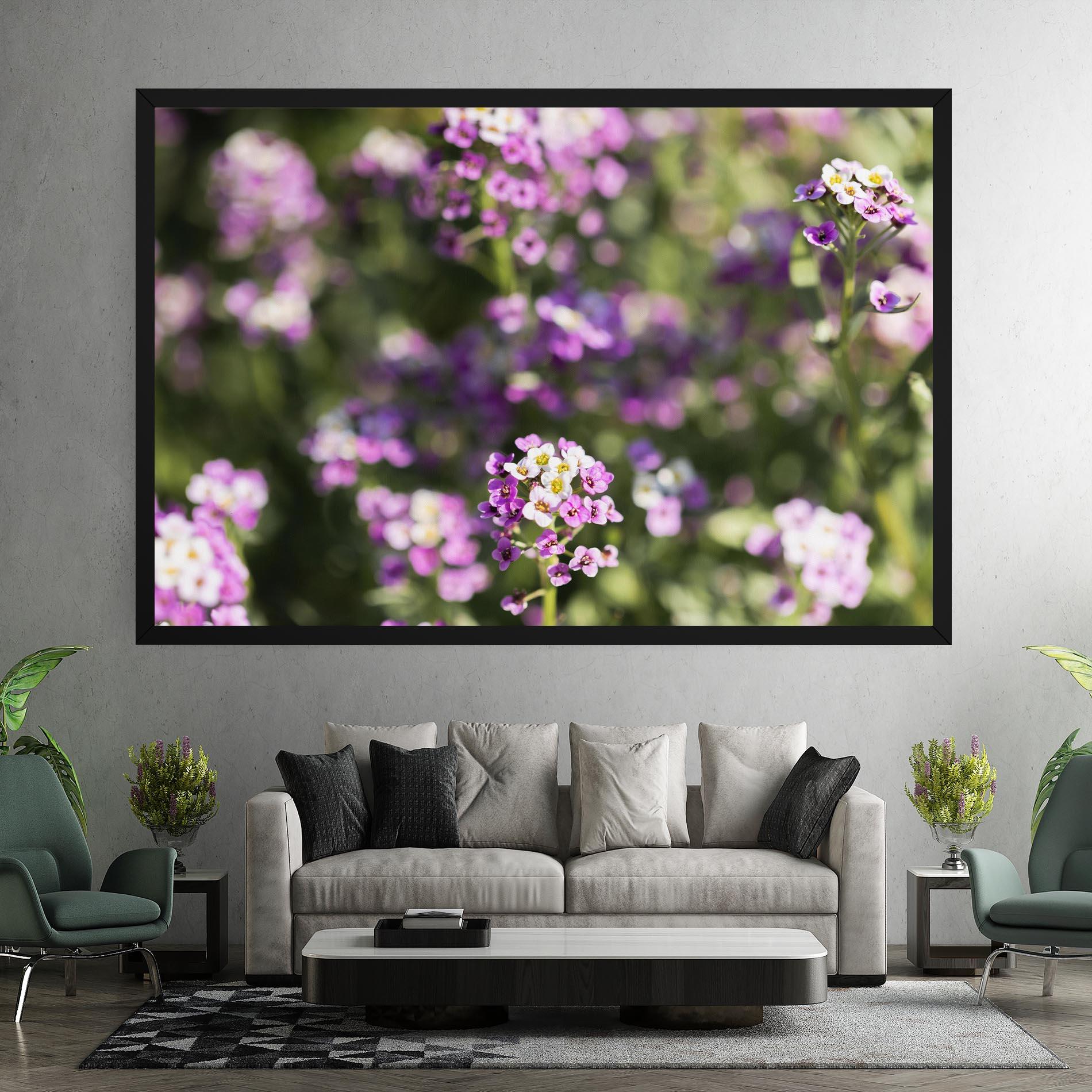 Vászonkép Wild Purple Field mockup 7