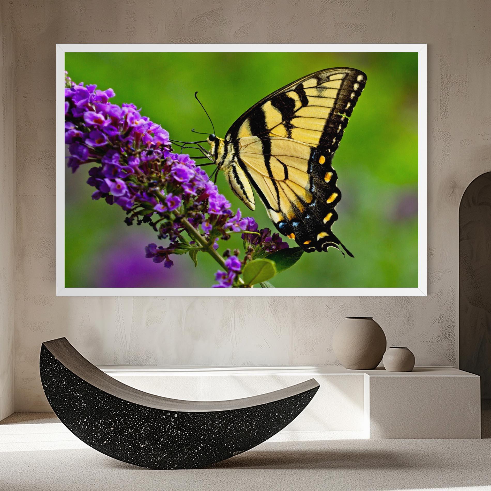 Vászonkép Cream Wild Butterfly mockup 8