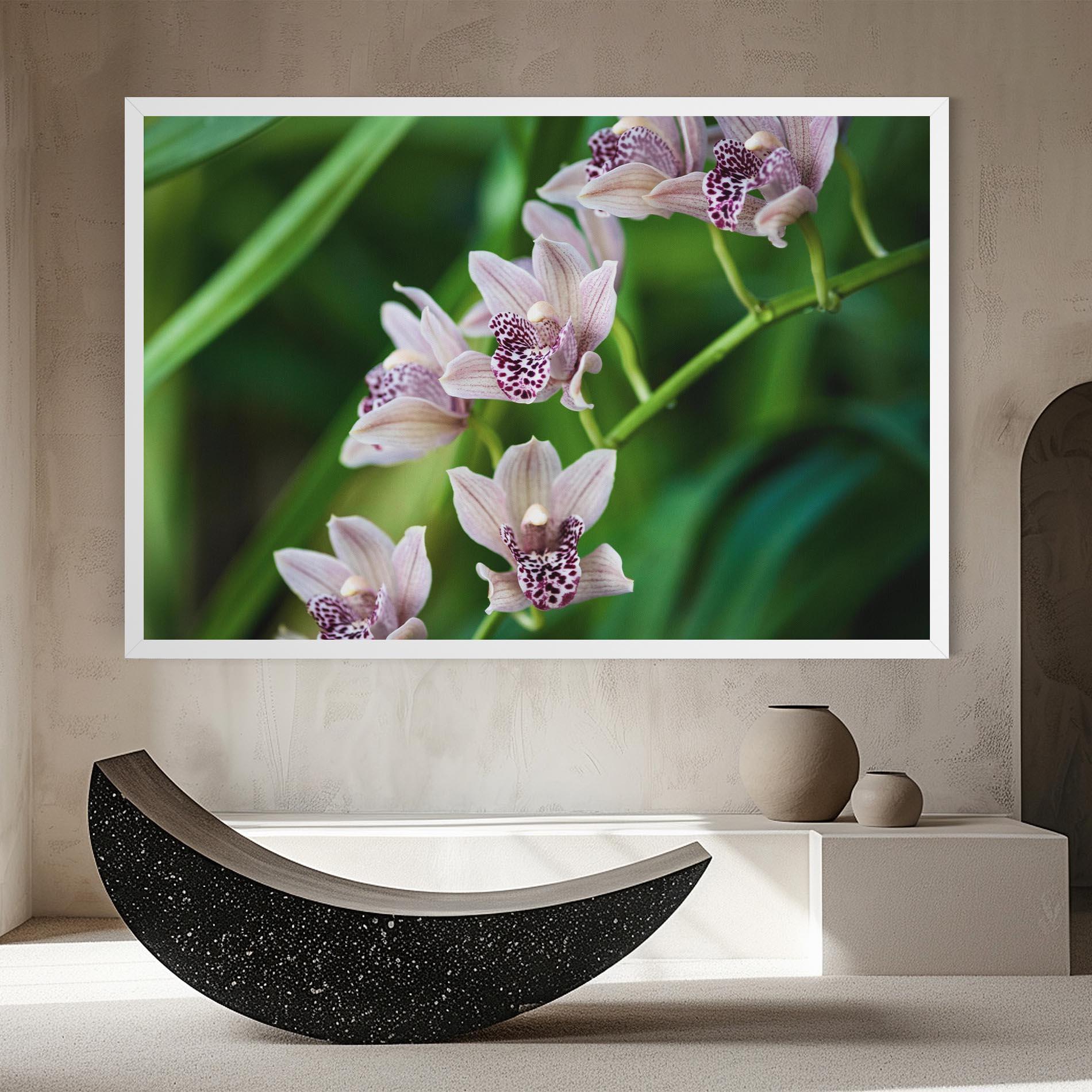 Vászonkép Cymbidium Orchid mockup 8