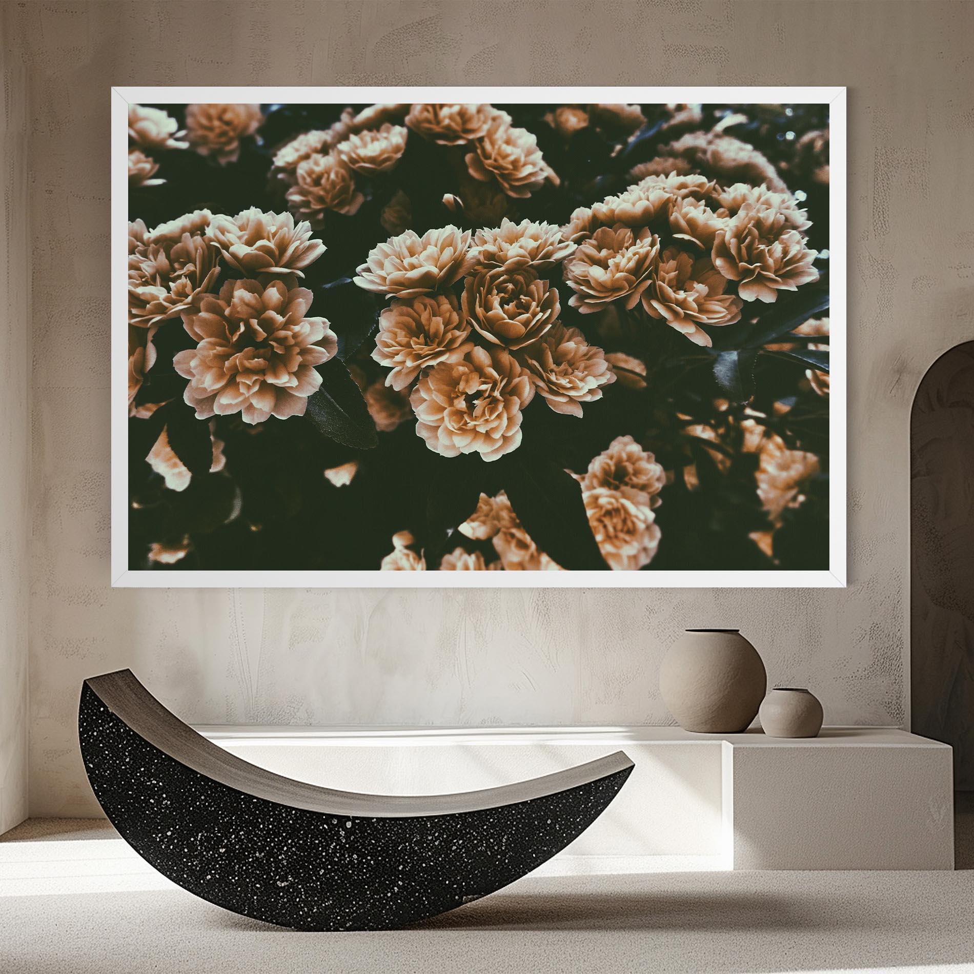 Vászonkép Wild Cream Flower mockup 8