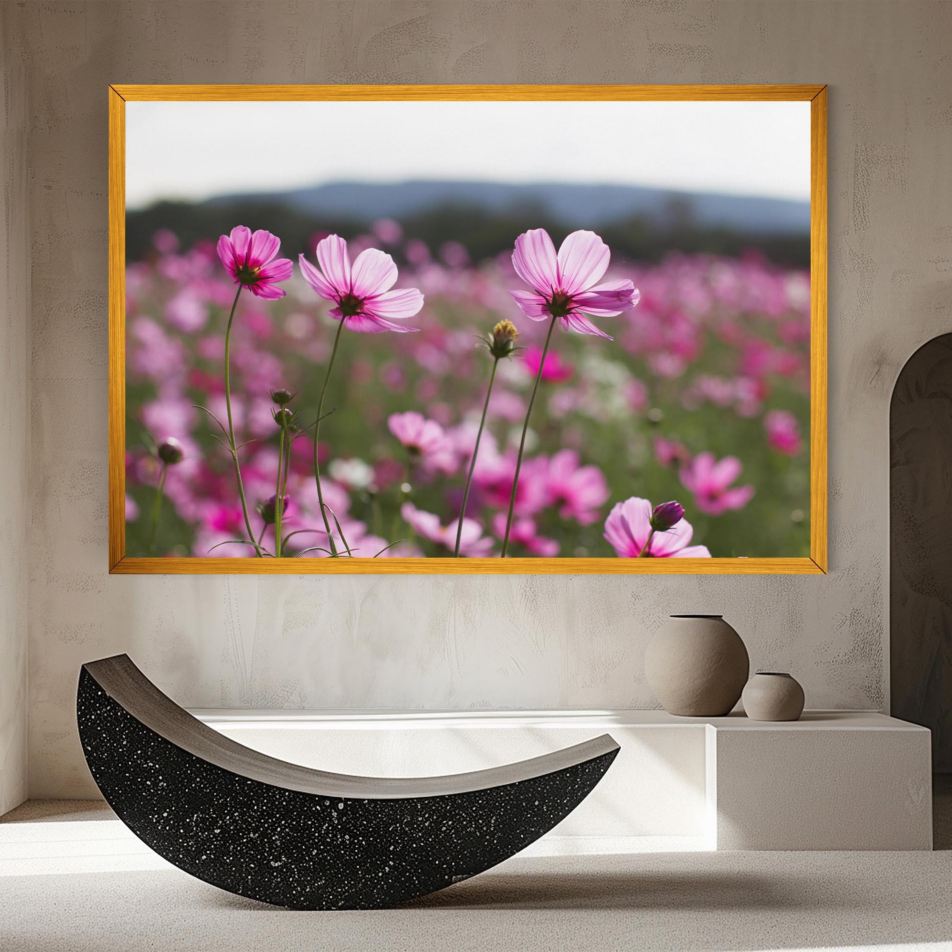 Vászonkép Cosmos Flower mockup 8