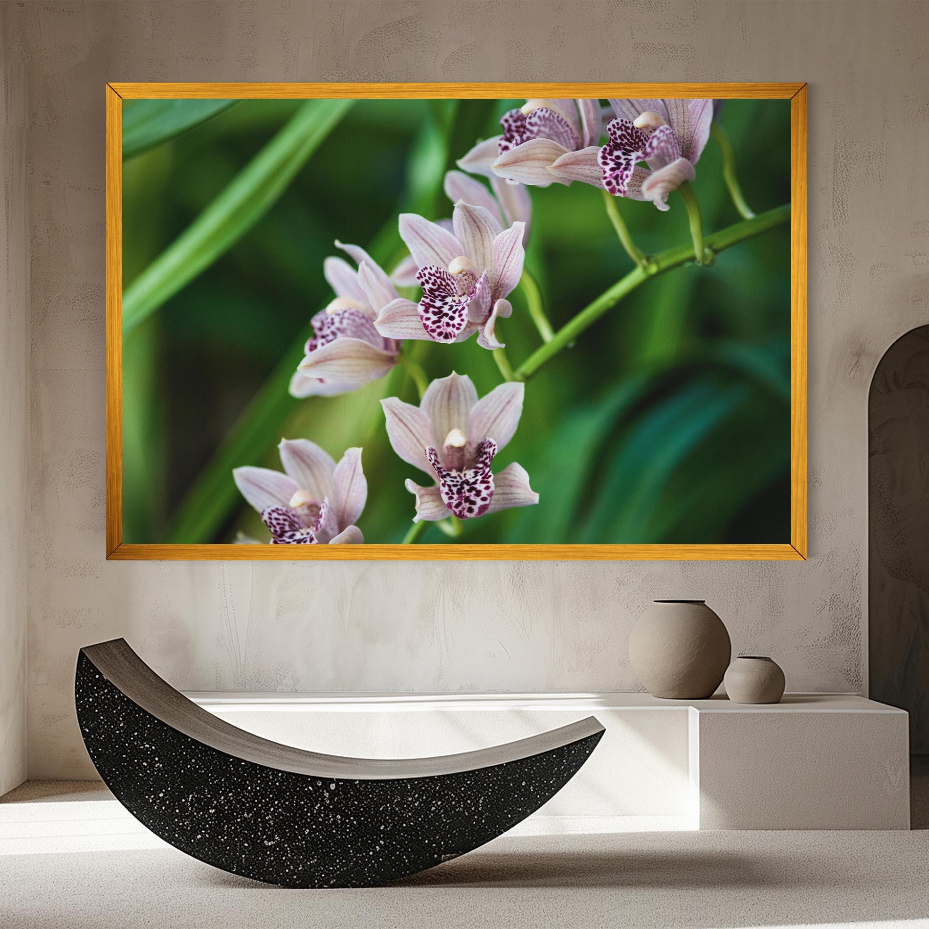 Vászonkép Cymbidium Orchid mockup 8