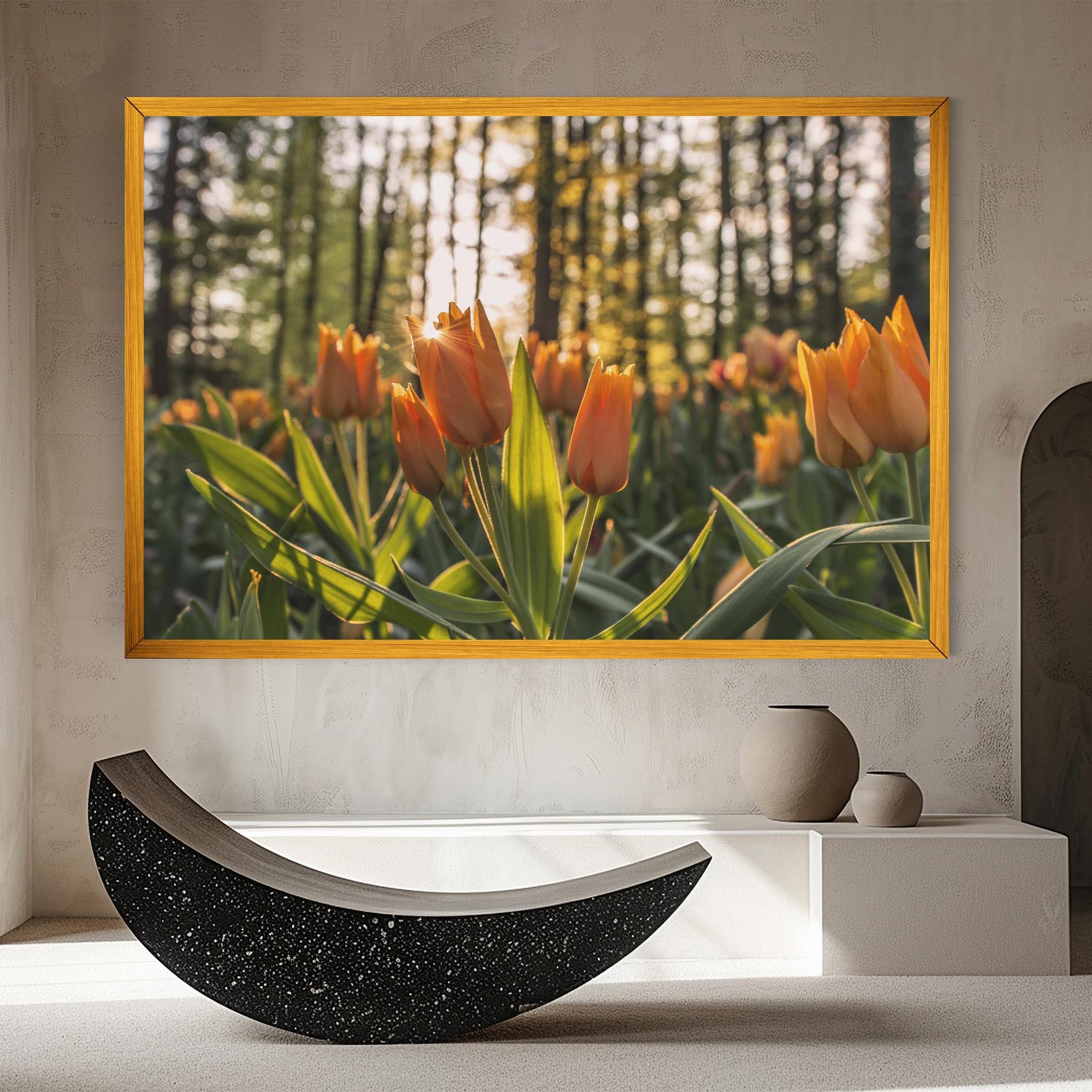 Vászonkép Forest Tulips mockup 8