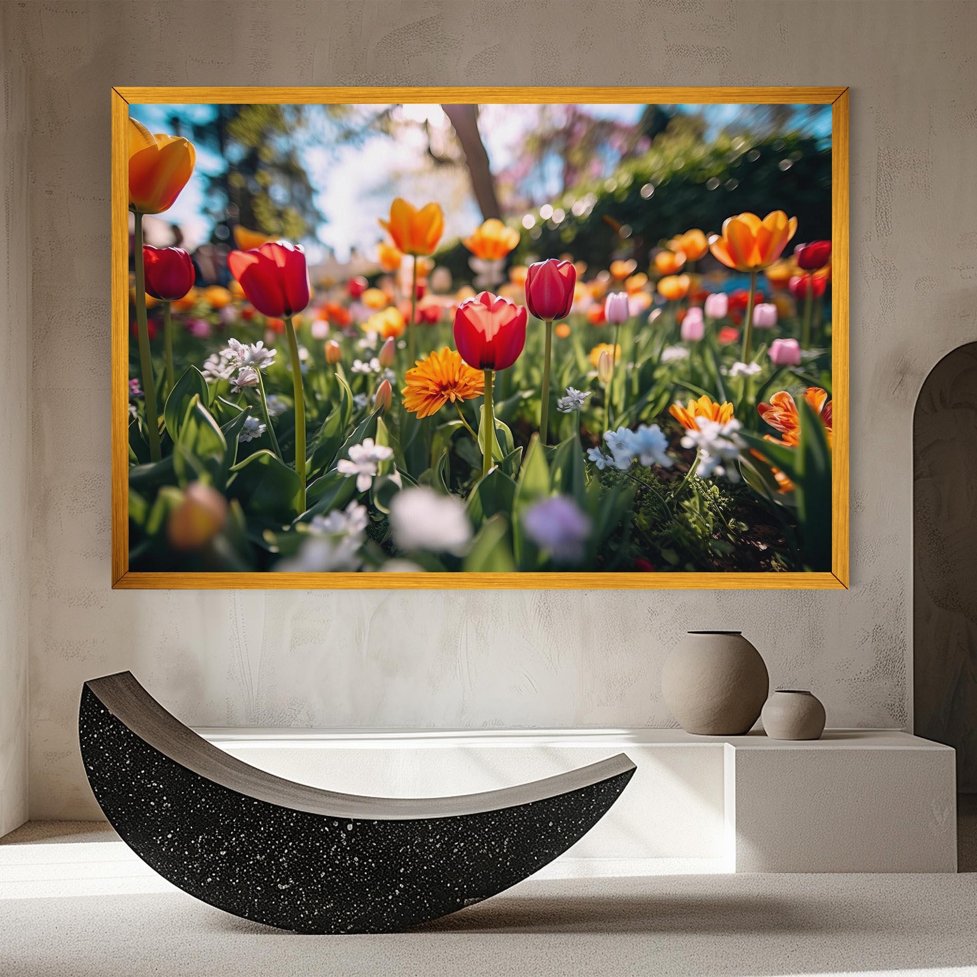 Vászonkép Garden Tulips Mix mockup 8