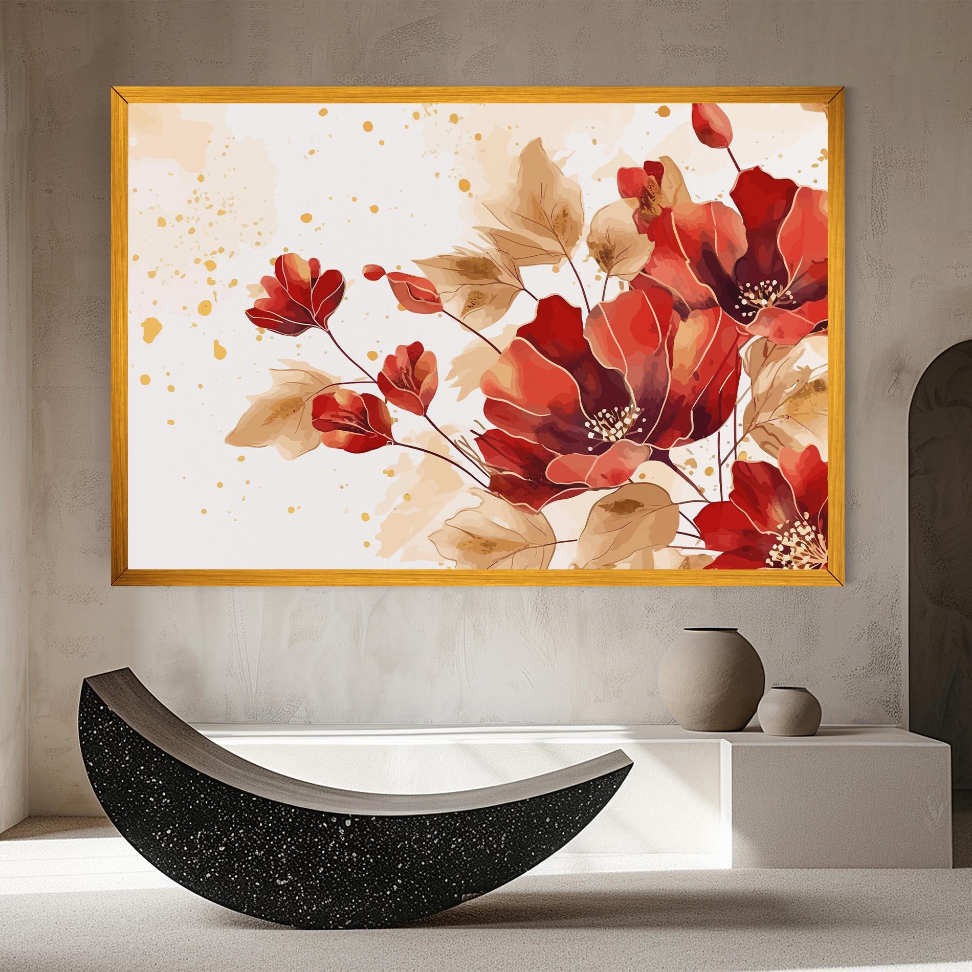 Vászonkép Red Wild Gold mockup 8