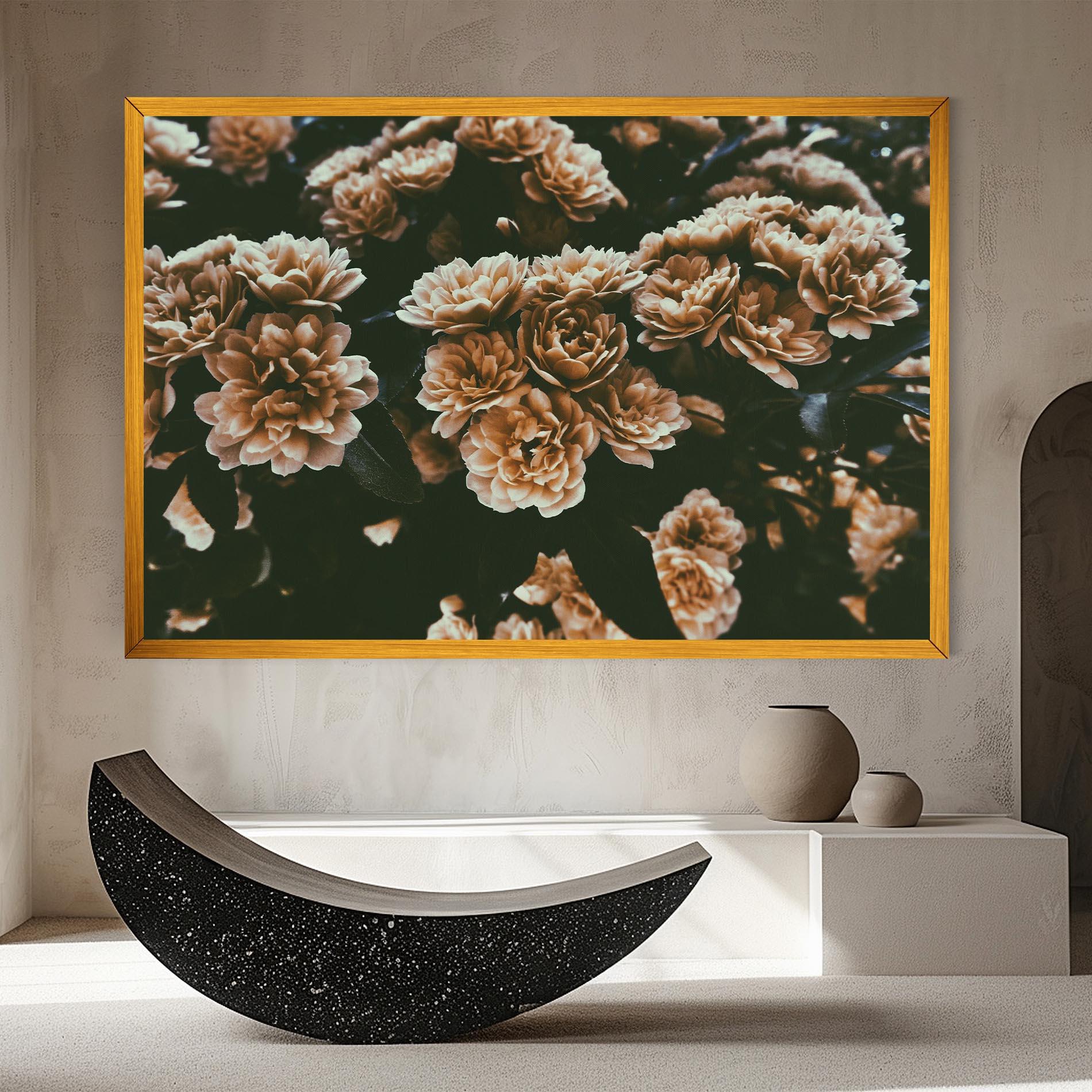 Vászonkép Wild Cream Flower mockup 8