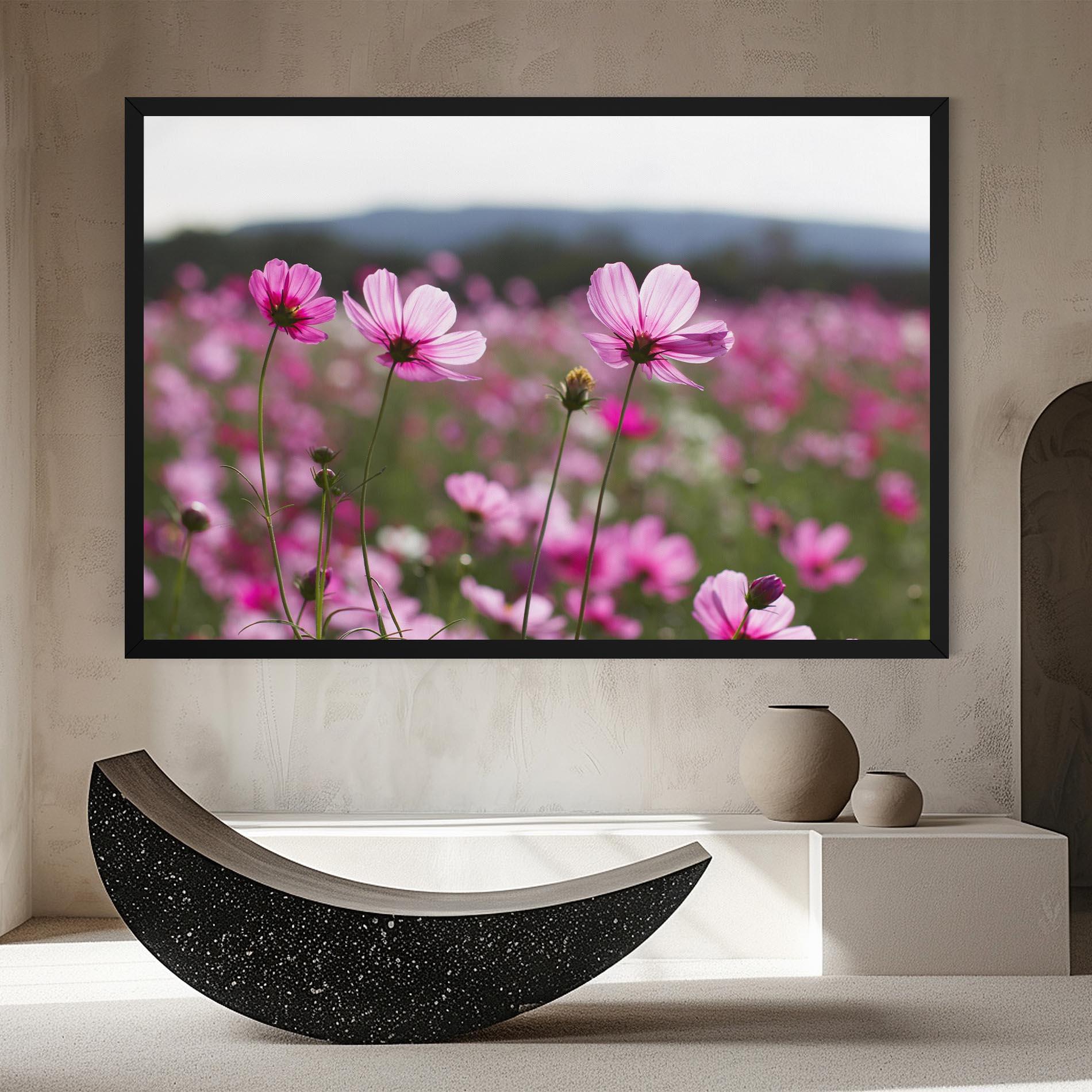 Vászonkép Cosmos Flower mockup 8
