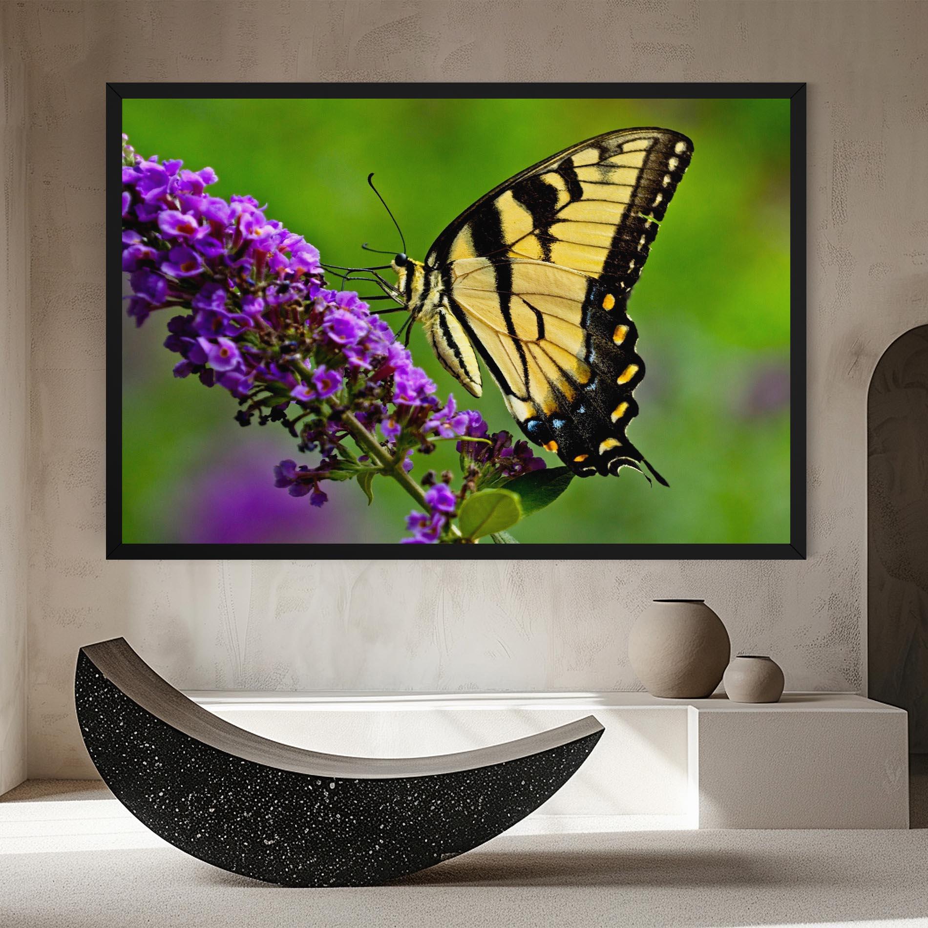 Vászonkép Cream Wild Butterfly mockup 8