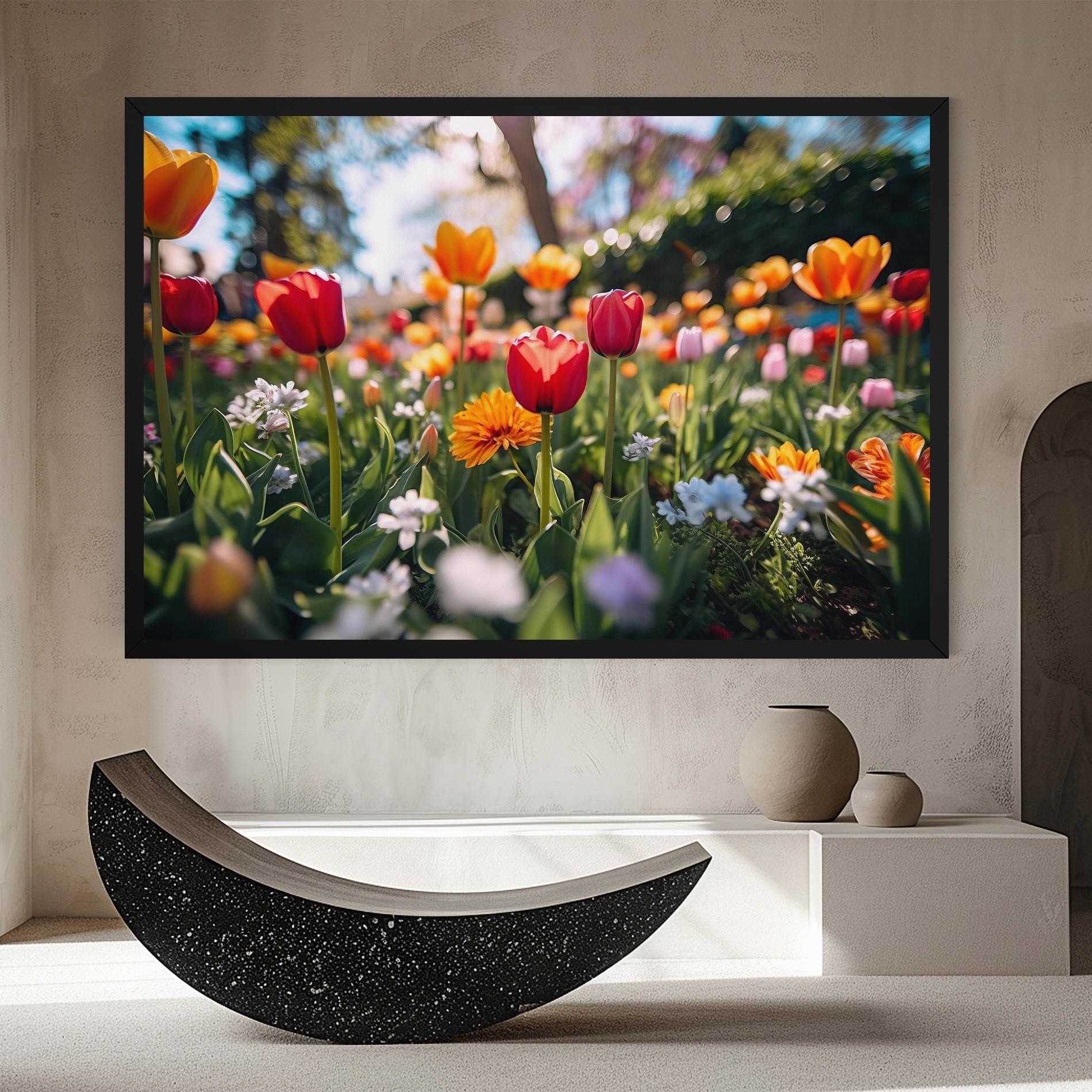 Vászonkép Garden Tulips Mix mockup 8