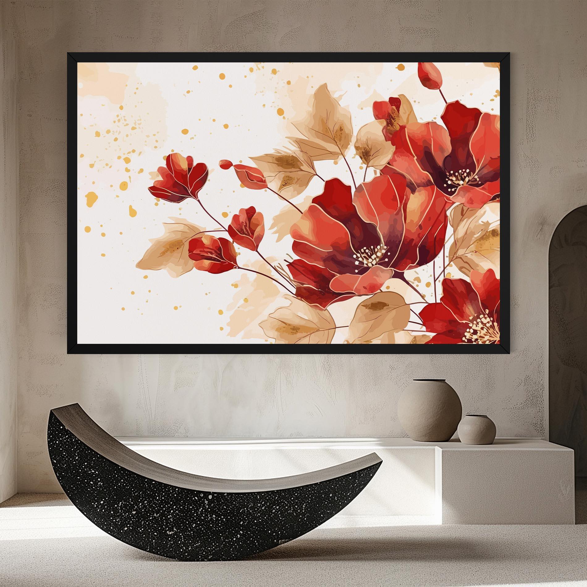Vászonkép Red Wild Gold mockup 8