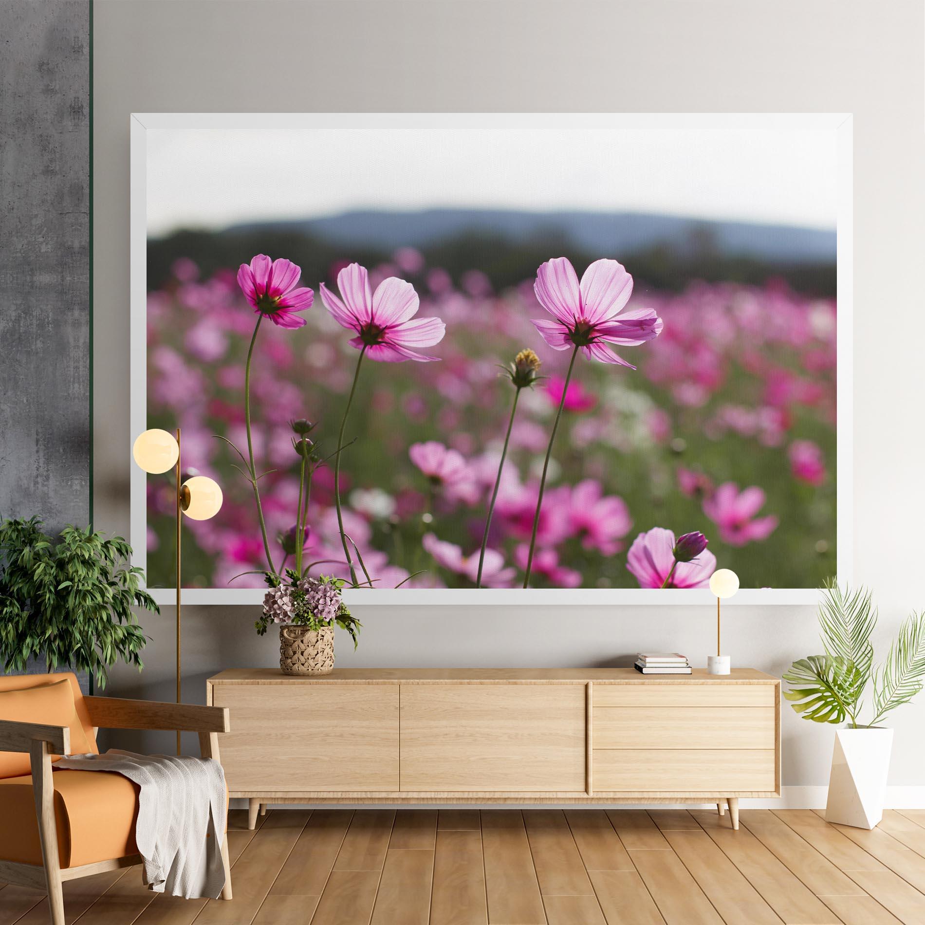 Vászonkép Cosmos Flower mockup 9