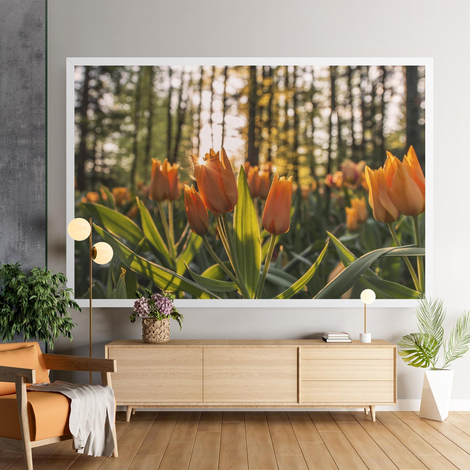 Vászonkép Forest Tulips mockup 9
