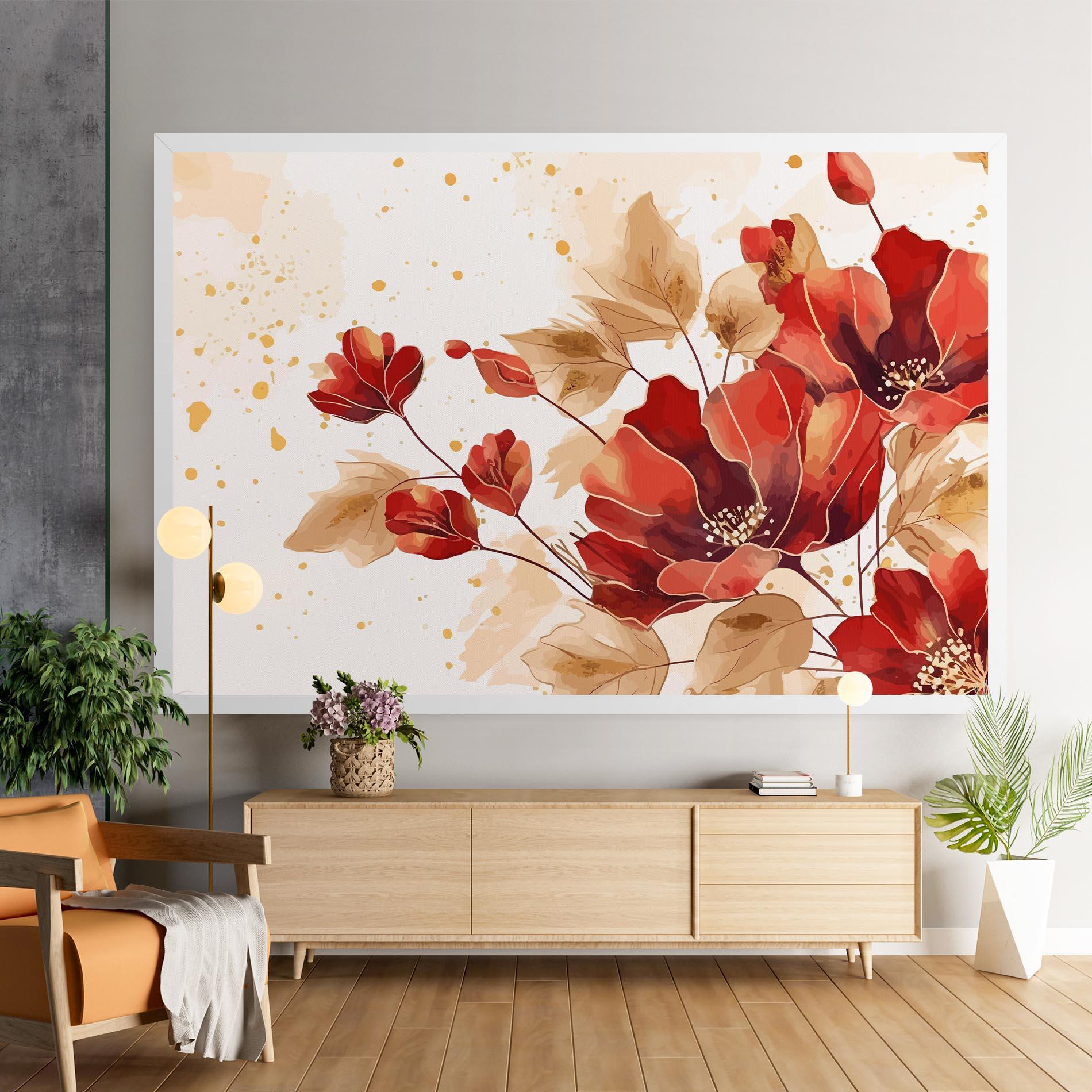 Vászonkép Red Wild Gold mockup 9