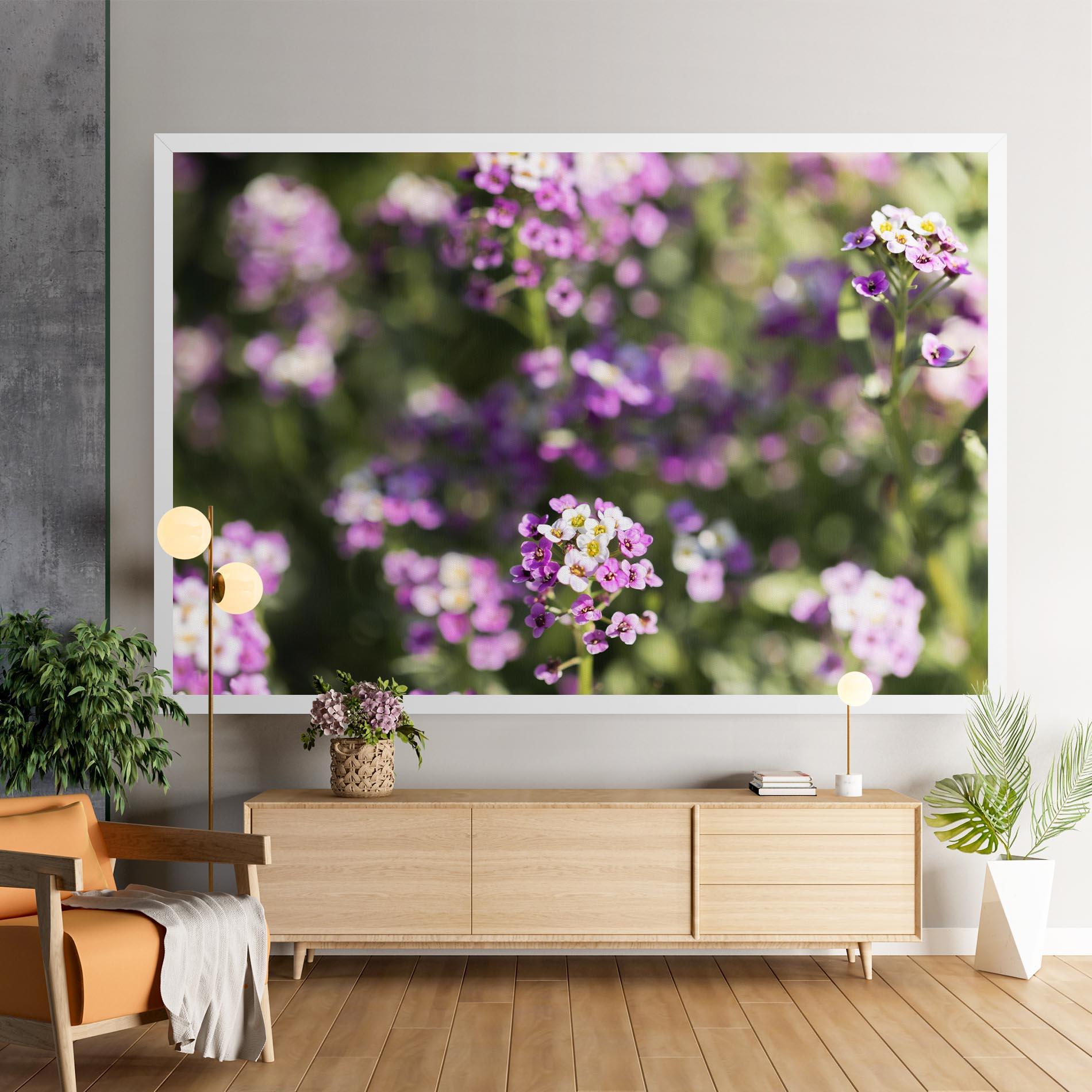 Vászonkép Wild Purple Field mockup 9