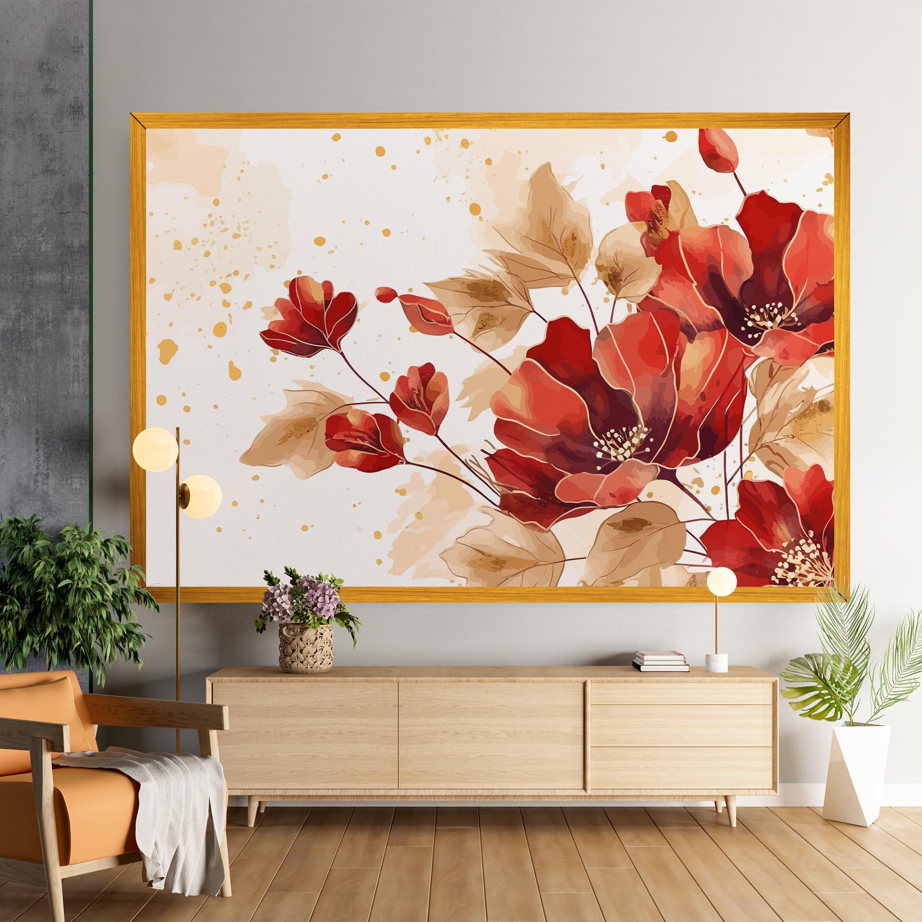 Vászonkép Red Wild Gold mockup 9