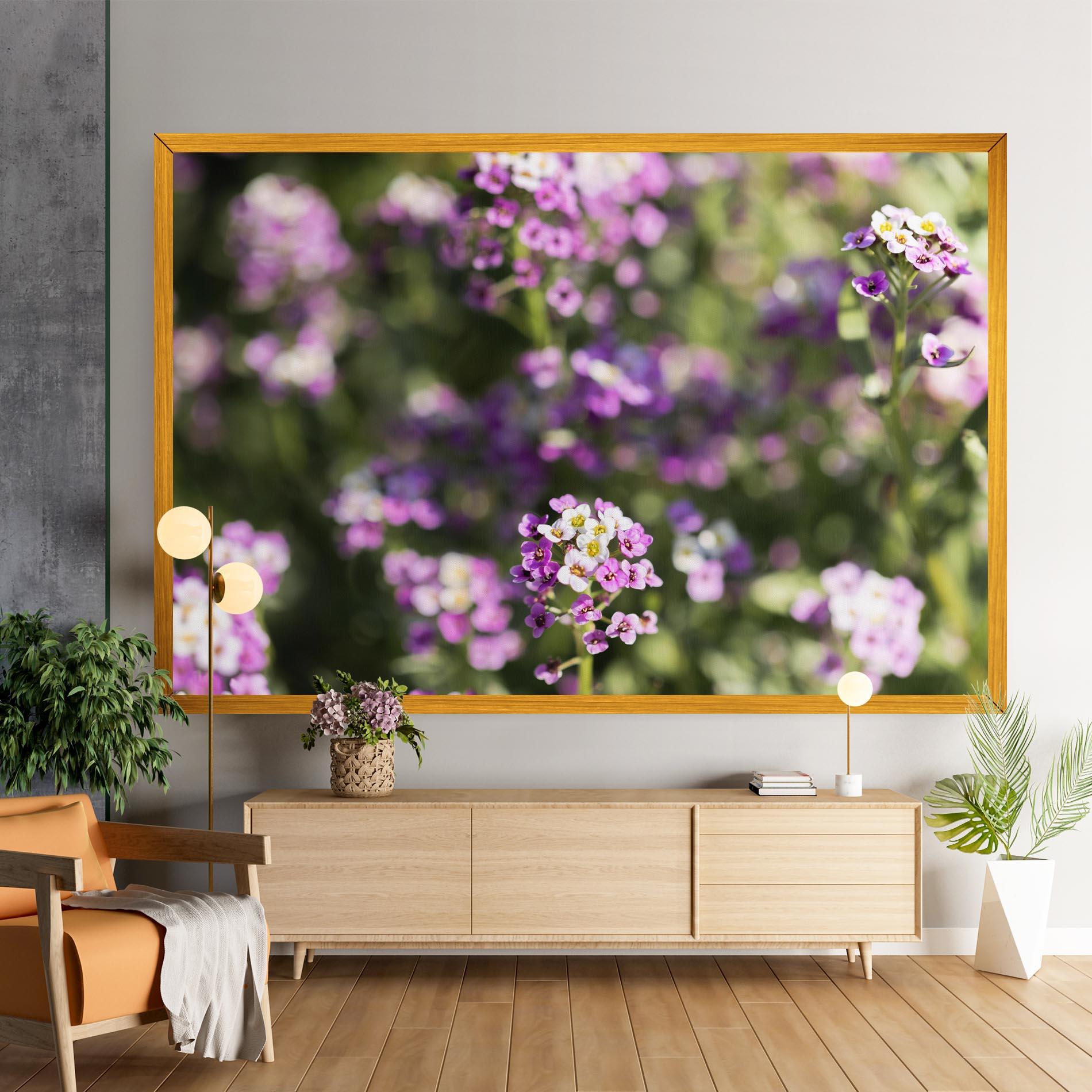 Vászonkép Wild Purple Field mockup 9