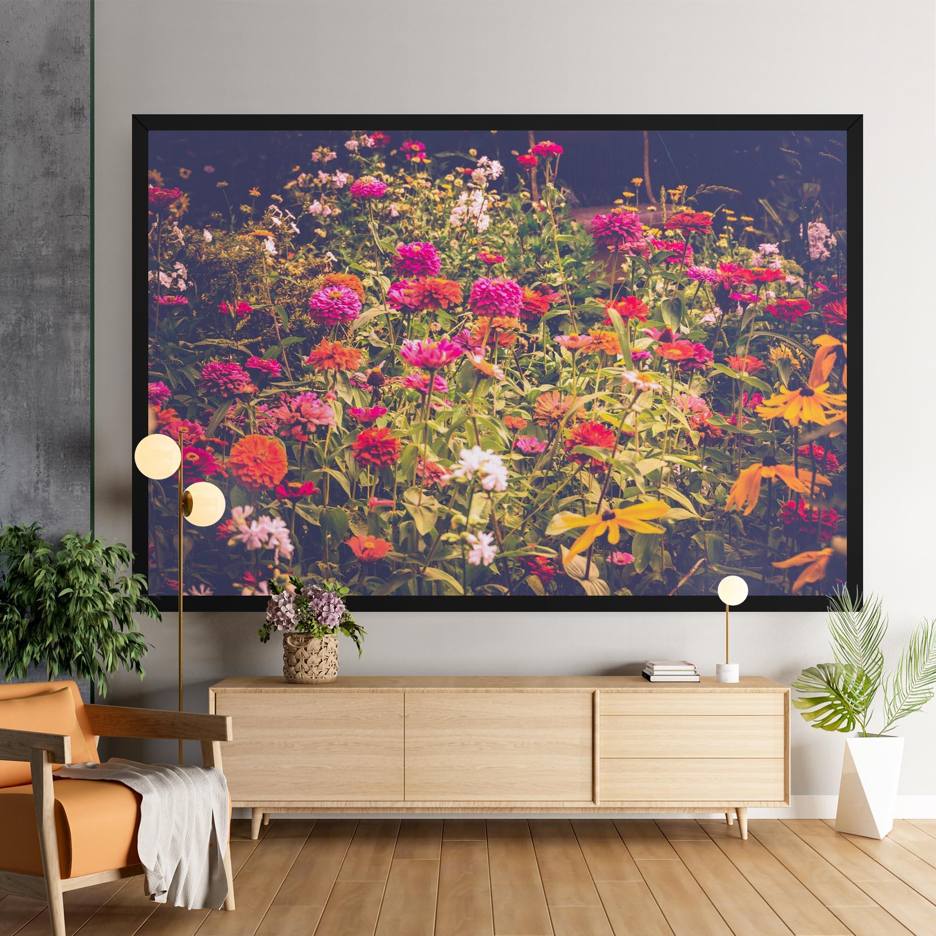 Vászonkép Colorful Wild Field mockup 9