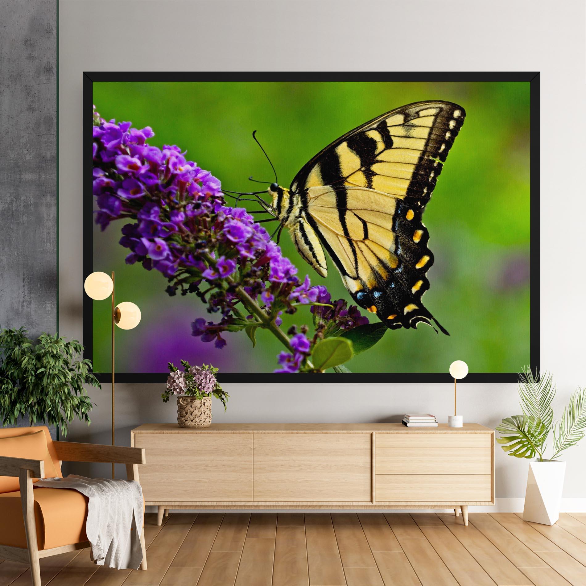 Vászonkép Cream Wild Butterfly mockup 9