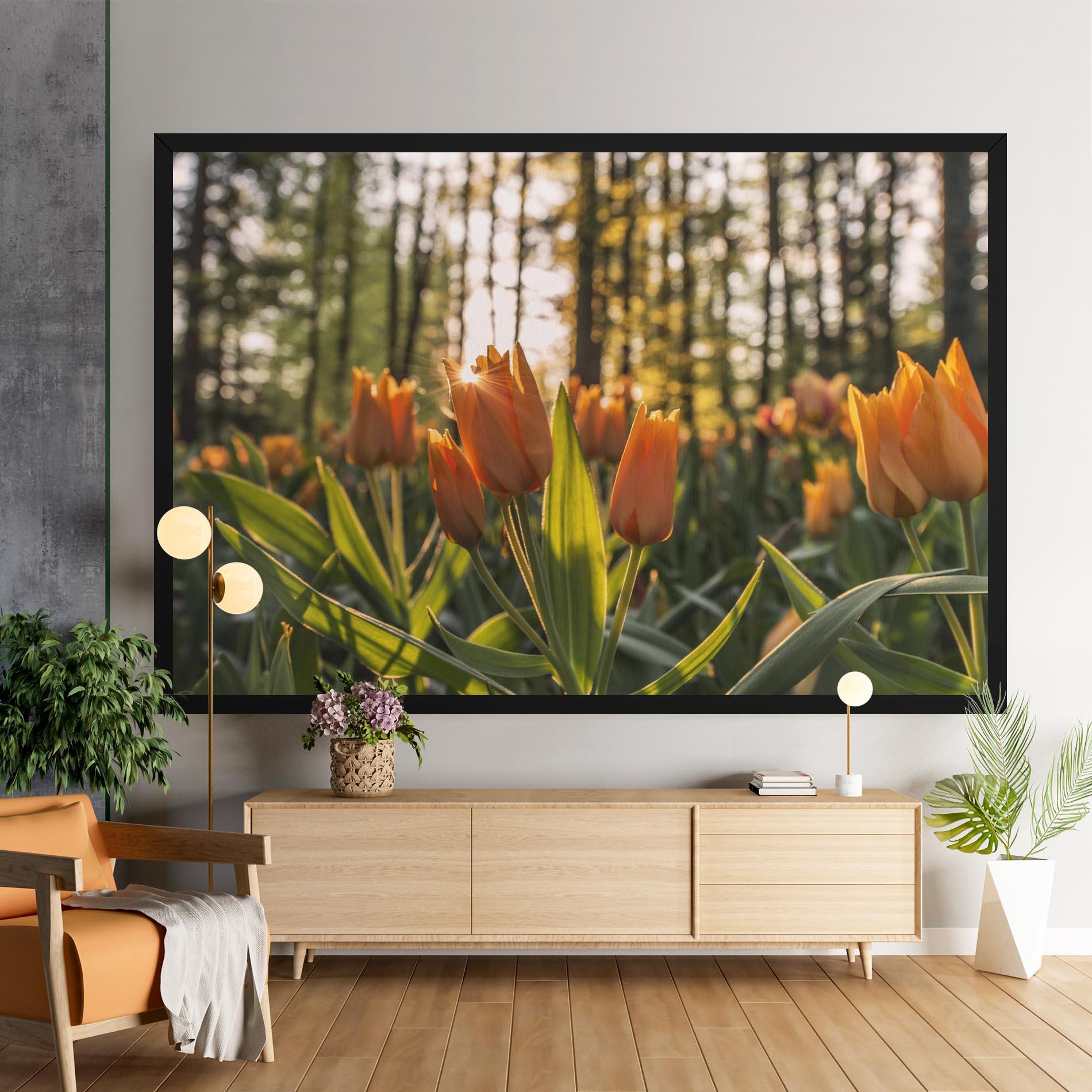 Vászonkép Forest Tulips mockup 9