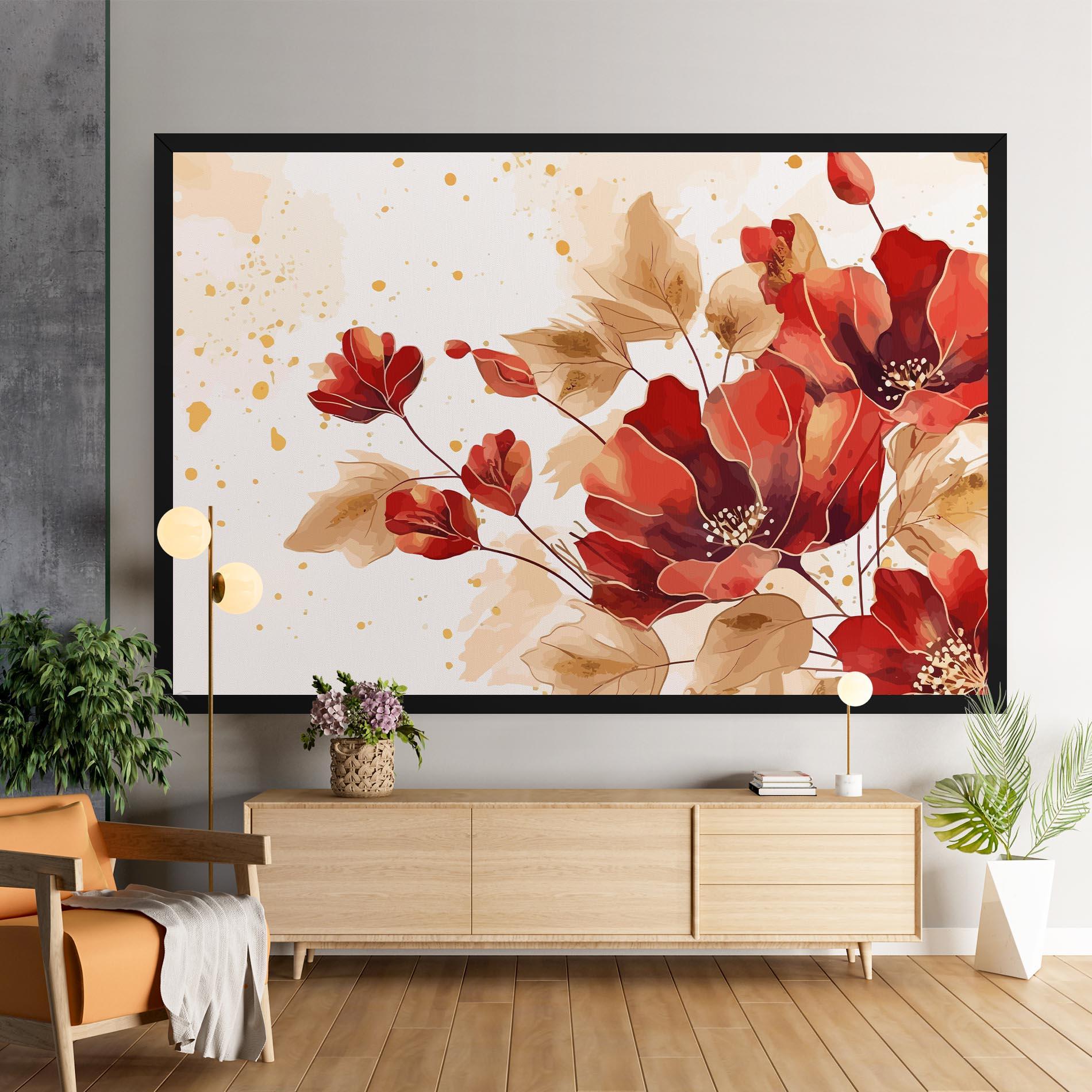 Vászonkép Red Wild Gold mockup 9