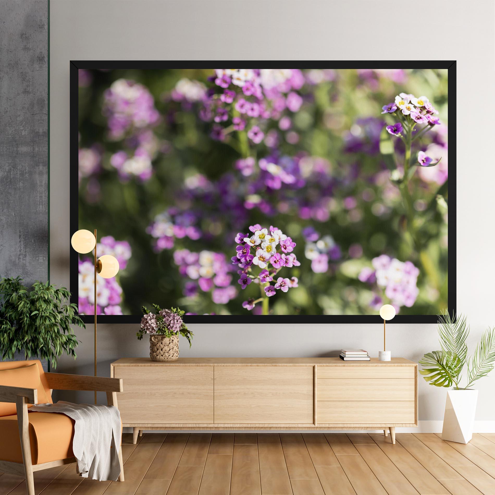 Vászonkép Wild Purple Field mockup 9