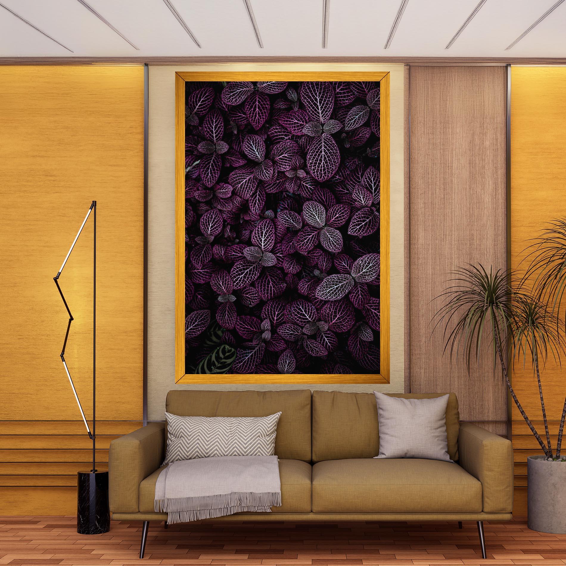 Vászonkép Purple Leaves mockup 9