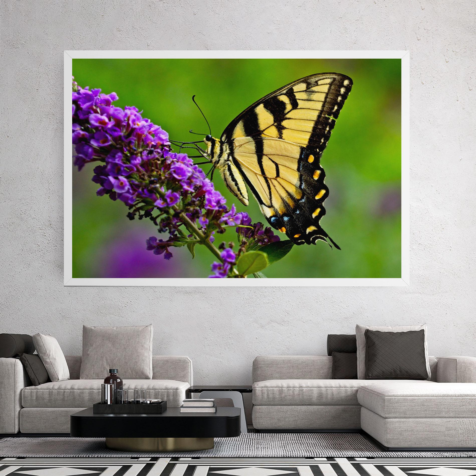 Vászonkép Cream Wild Butterfly mockup 2