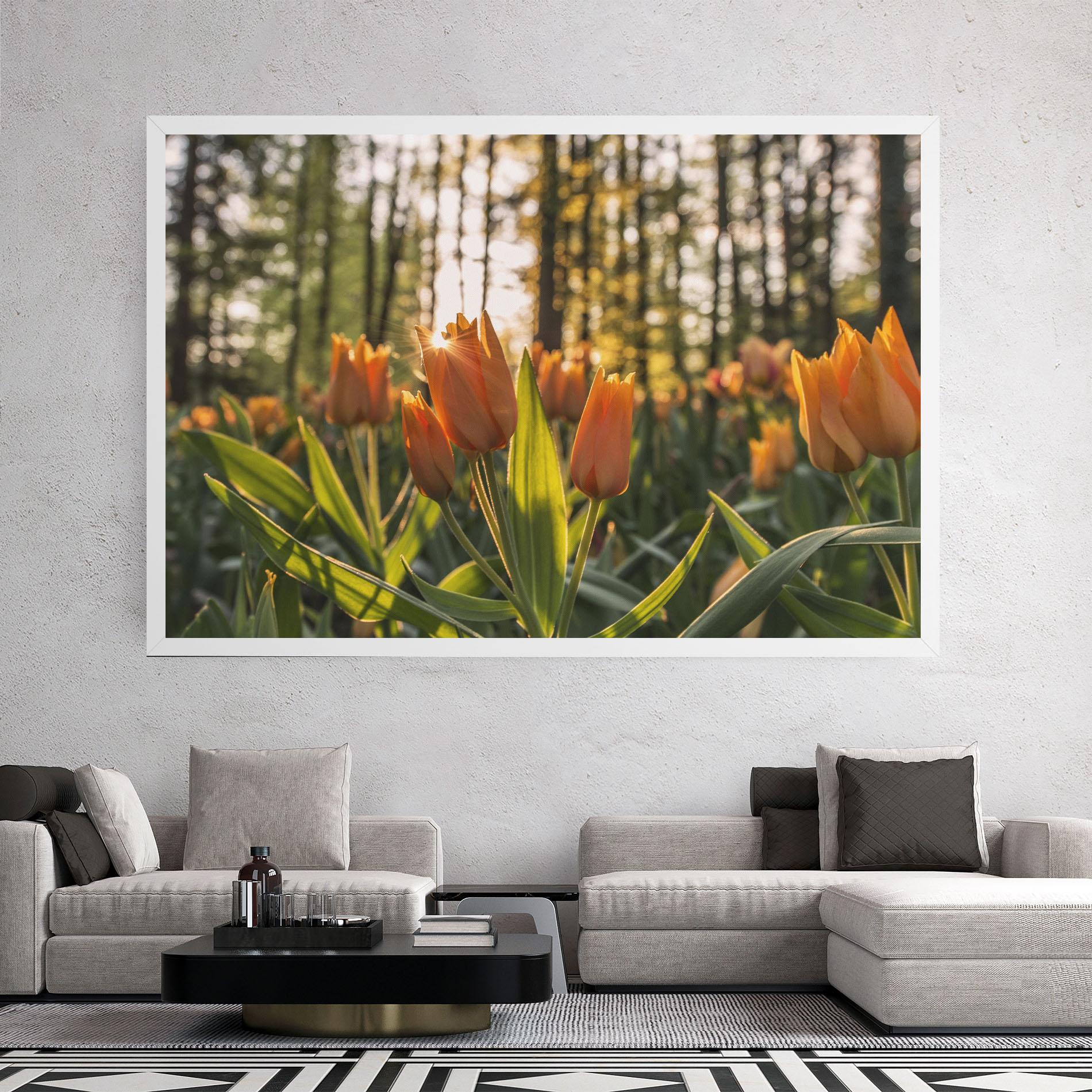 Vászonkép Forest Tulips mockup 2
