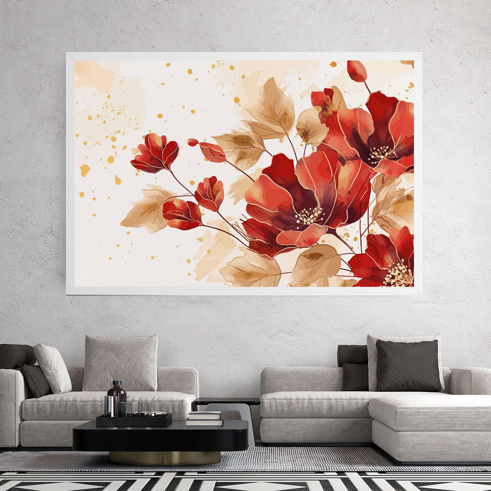 Vászonkép Red Wild Gold mockup 2