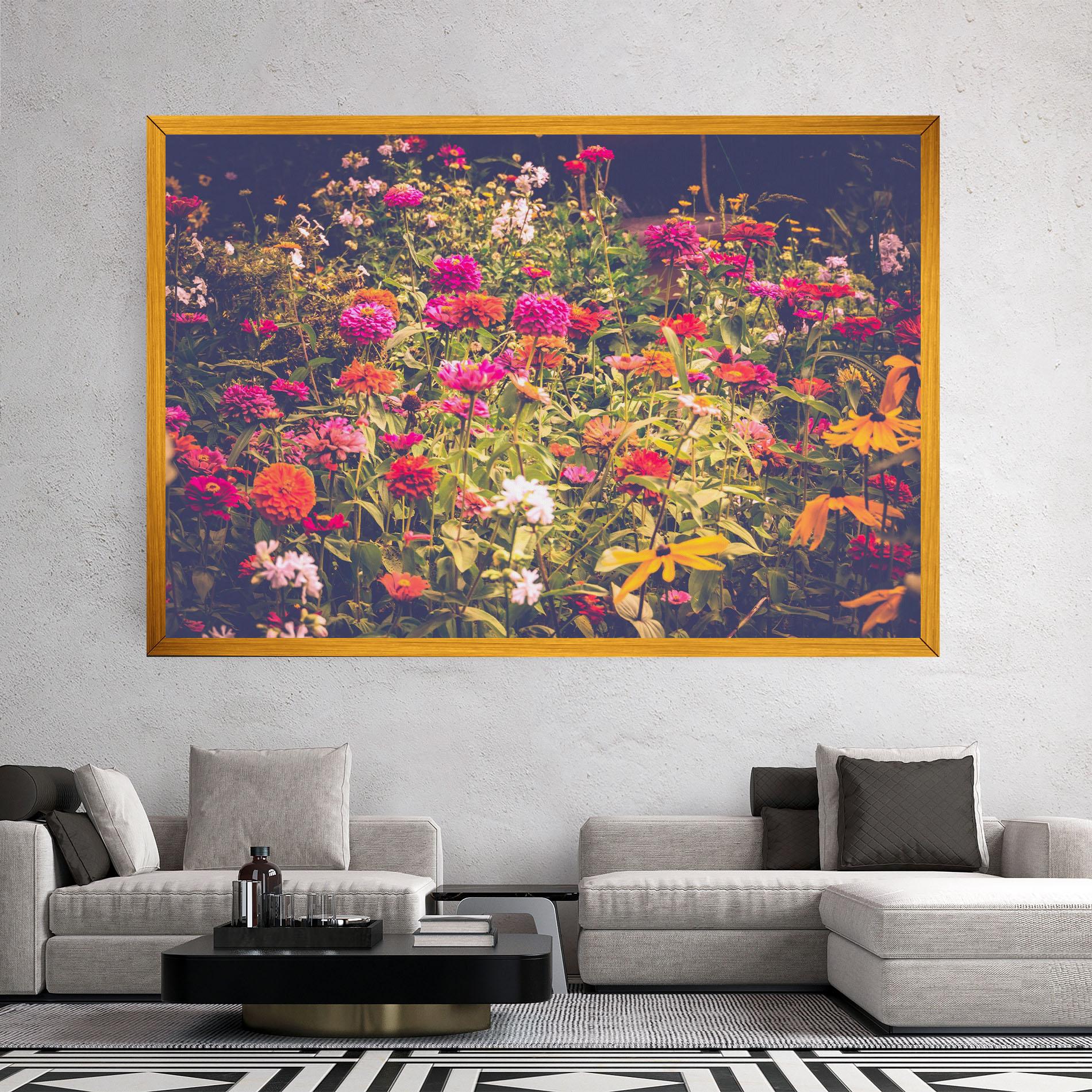 Vászonkép Colorful Wild Field mockup 2