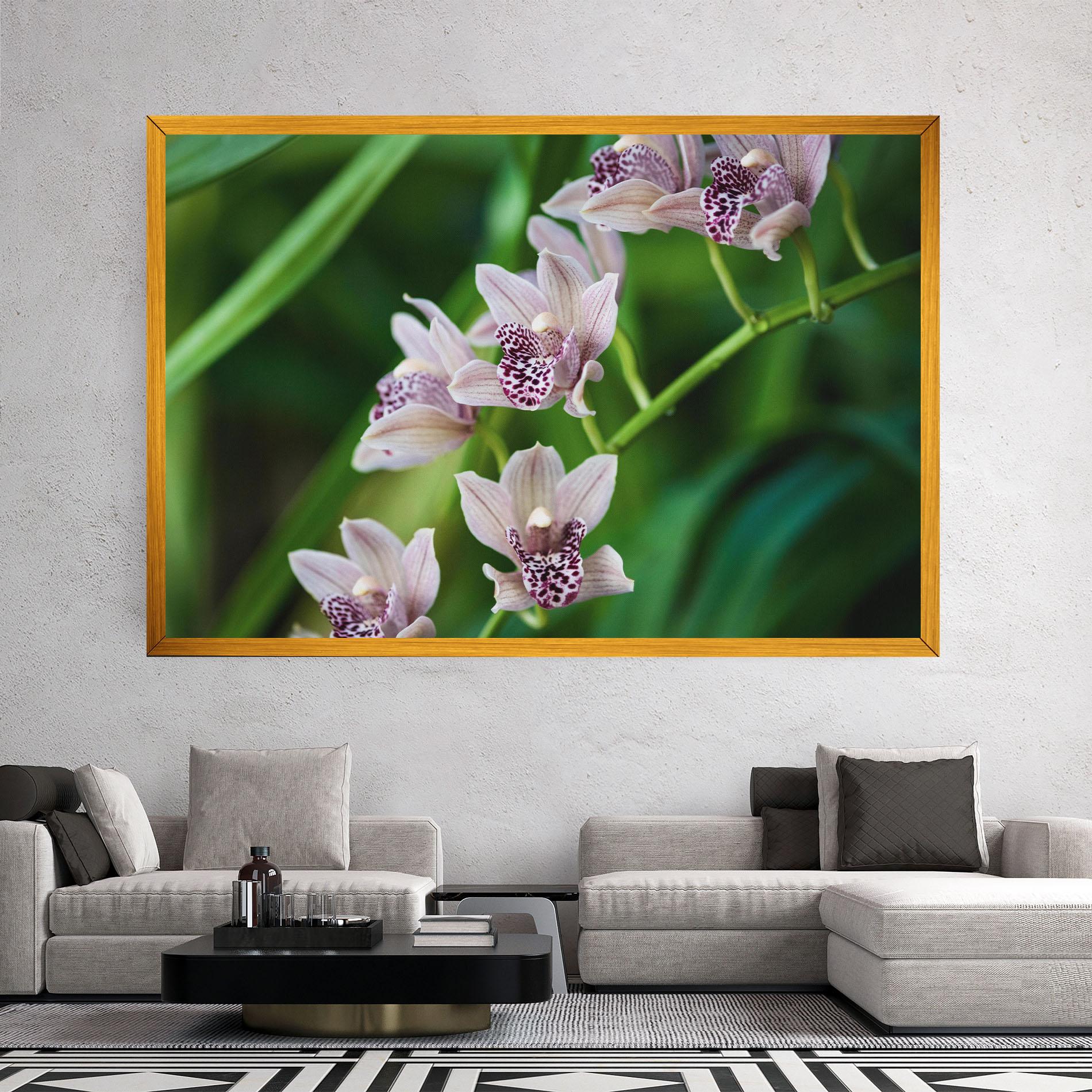 Vászonkép Cymbidium Orchid mockup 2