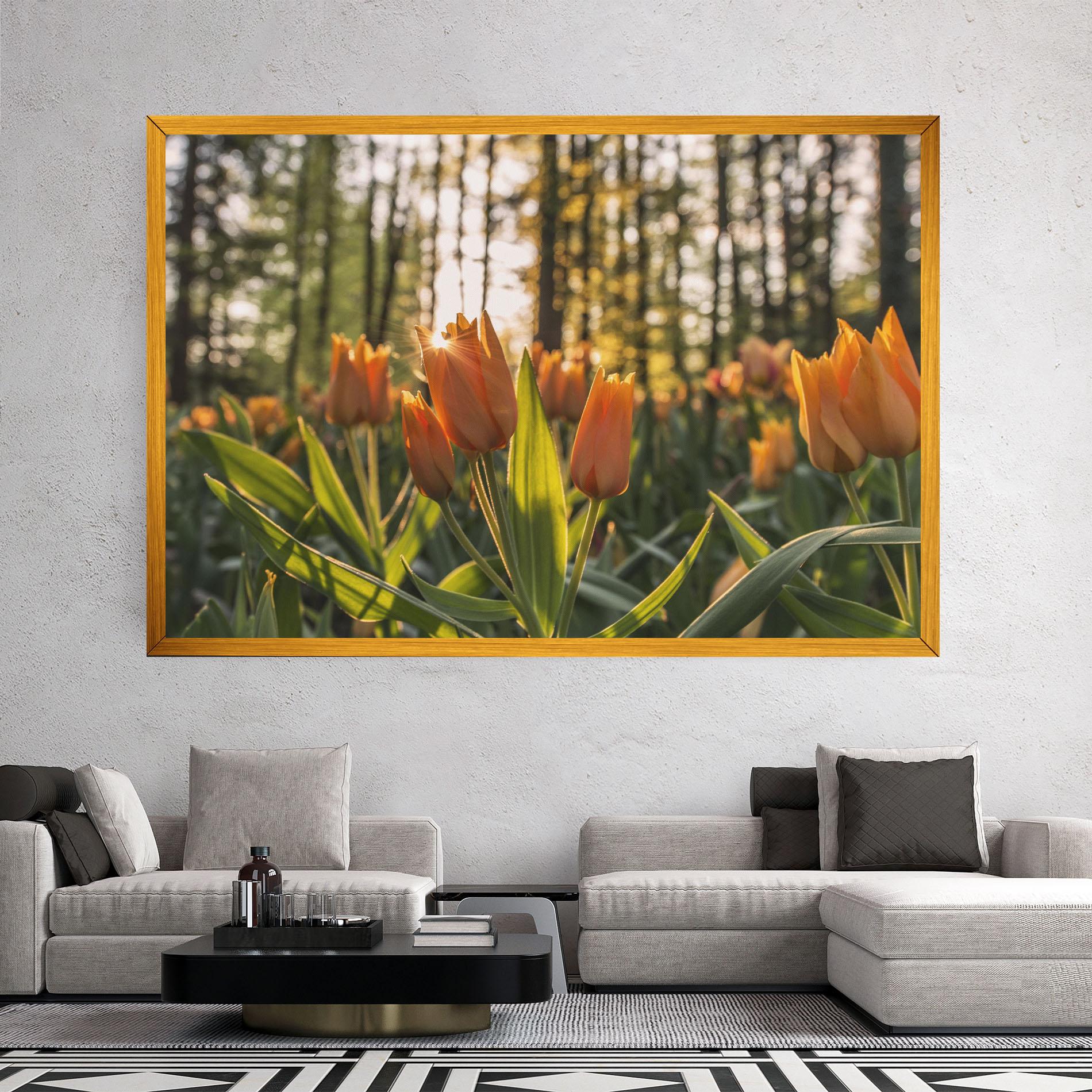 Vászonkép Forest Tulips mockup 2