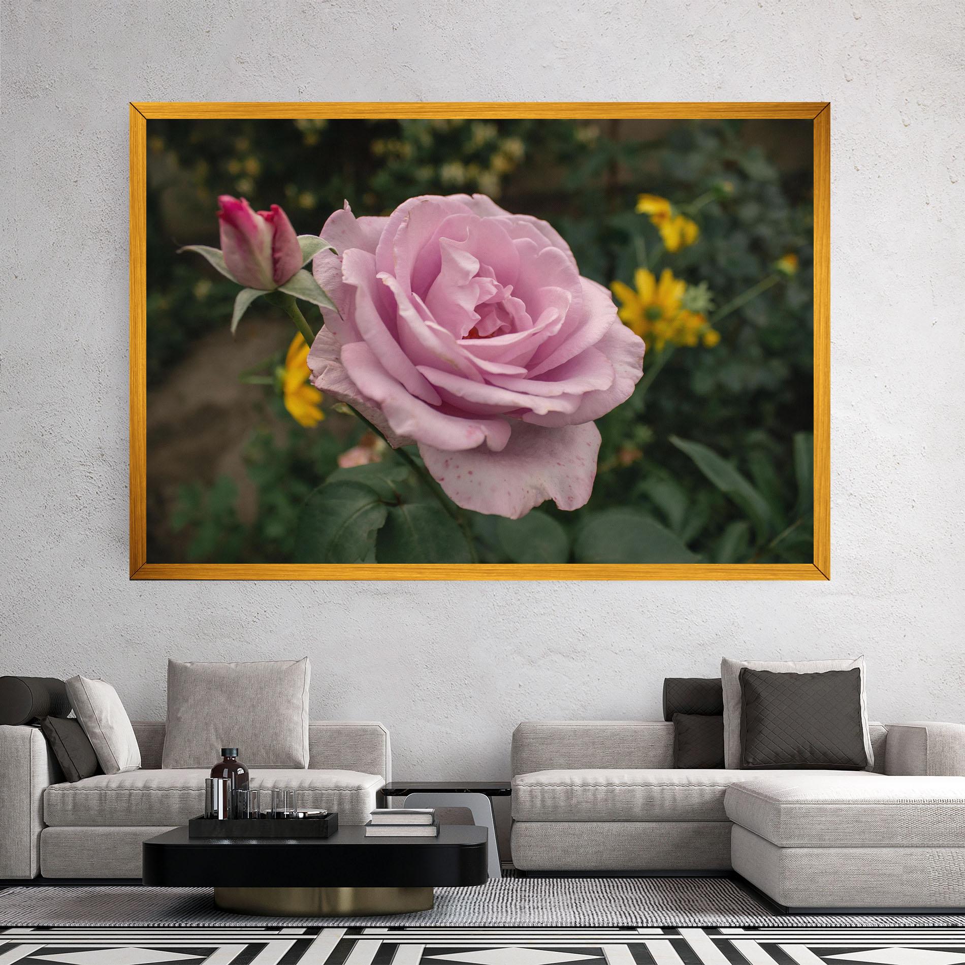 Vászonkép Garden Pink Rose mockup 2