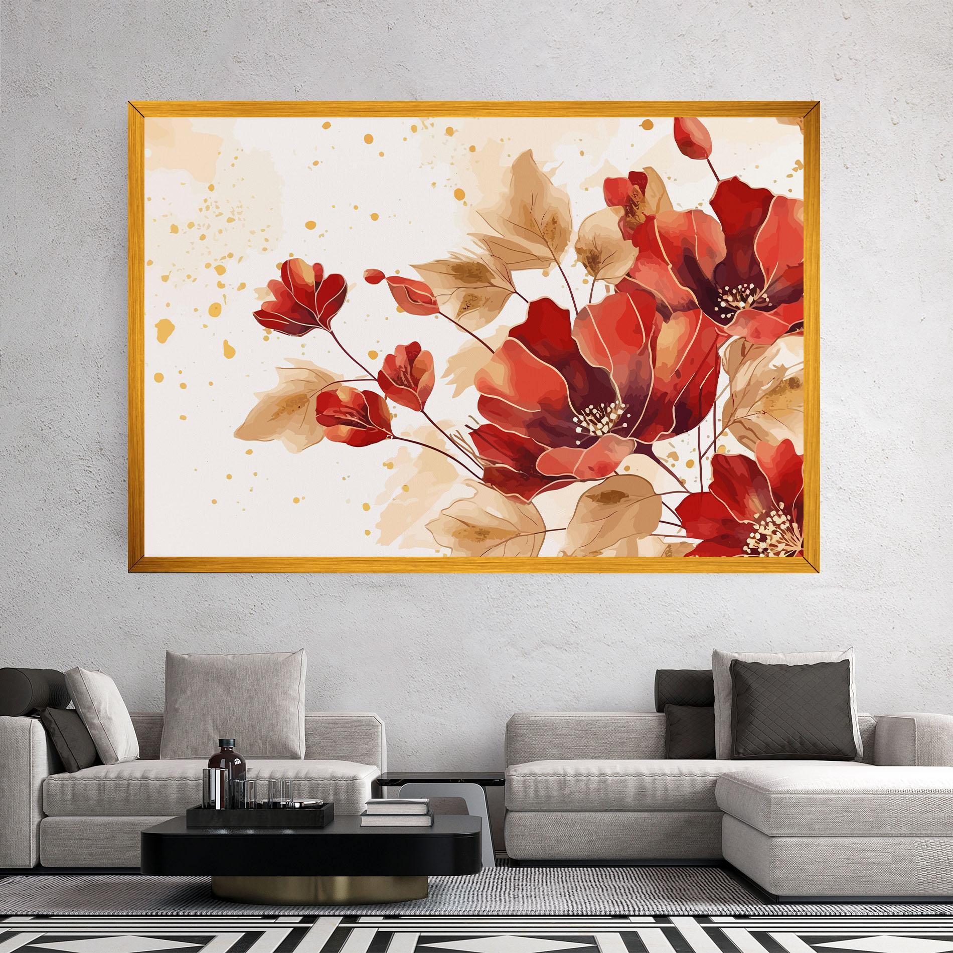 Vászonkép Red Wild Gold mockup 2