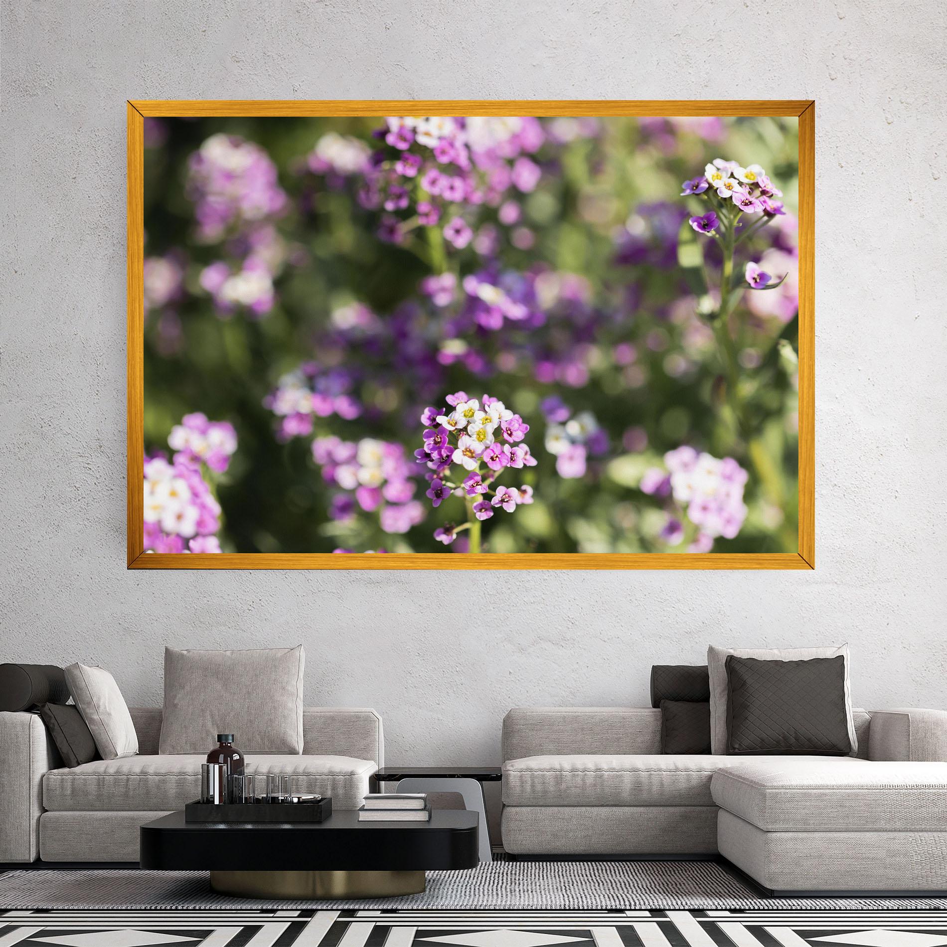 Vászonkép Wild Purple Field mockup 2