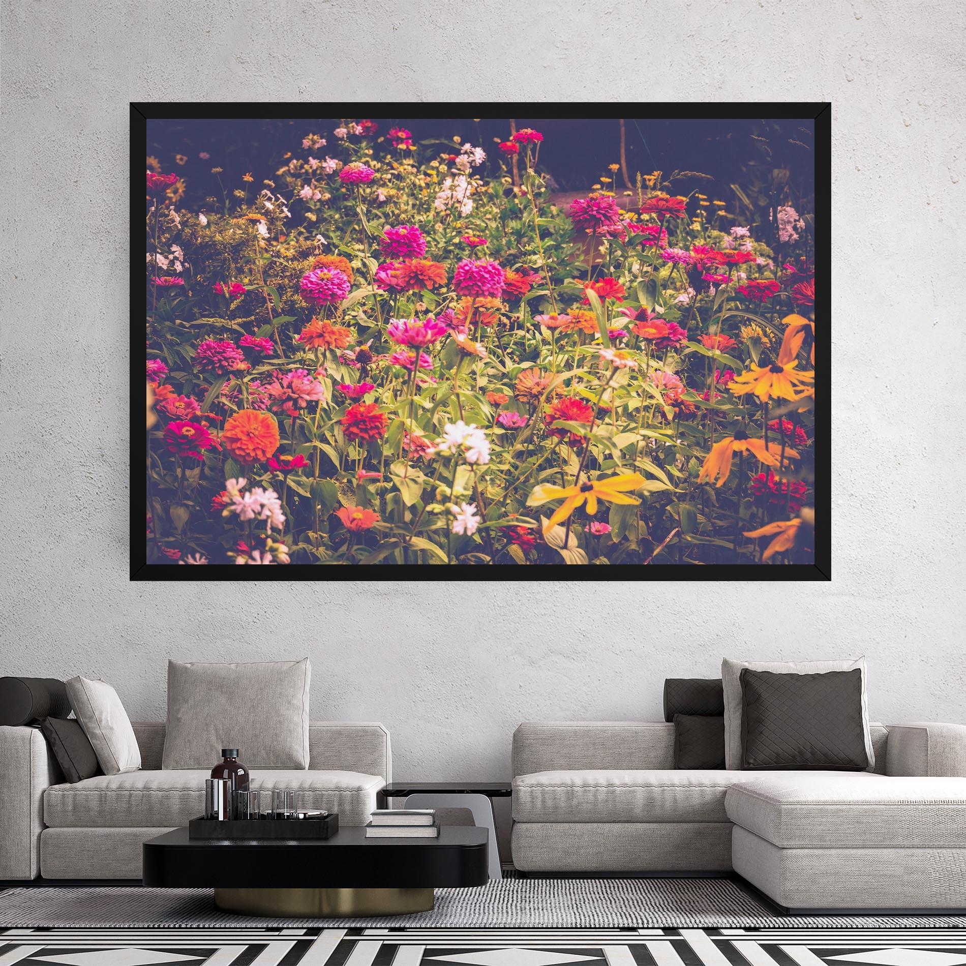 Vászonkép Colorful Wild Field mockup 2