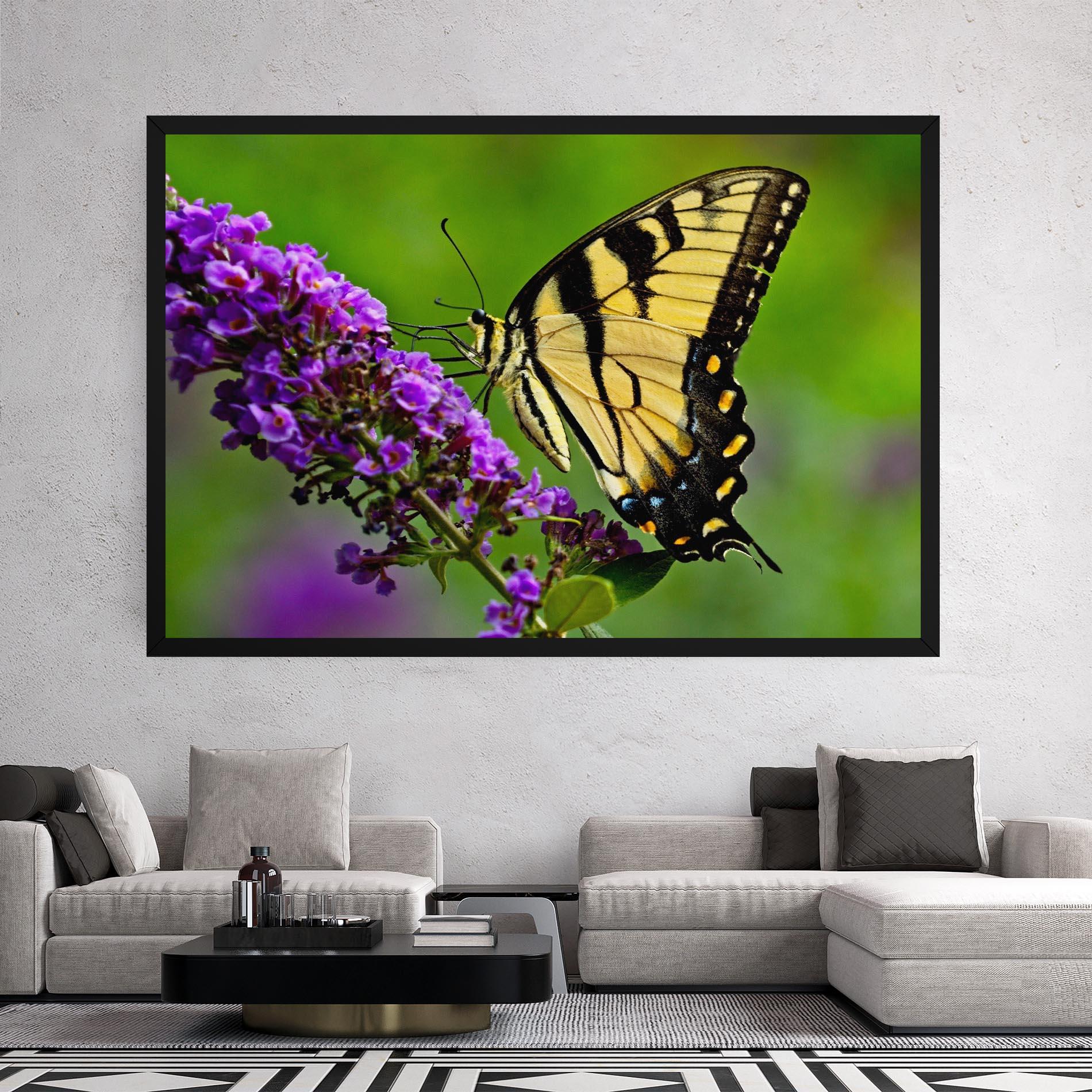 Vászonkép Cream Wild Butterfly mockup 2