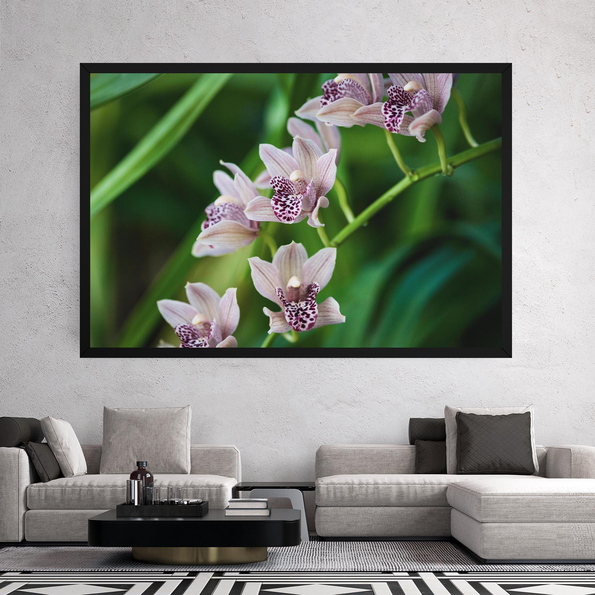 Vászonkép Cymbidium Orchid mockup 2