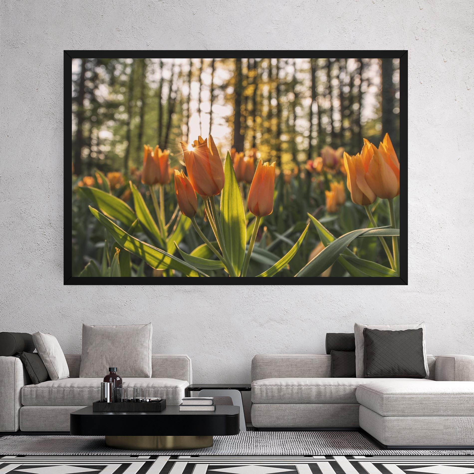 Vászonkép Forest Tulips mockup 2