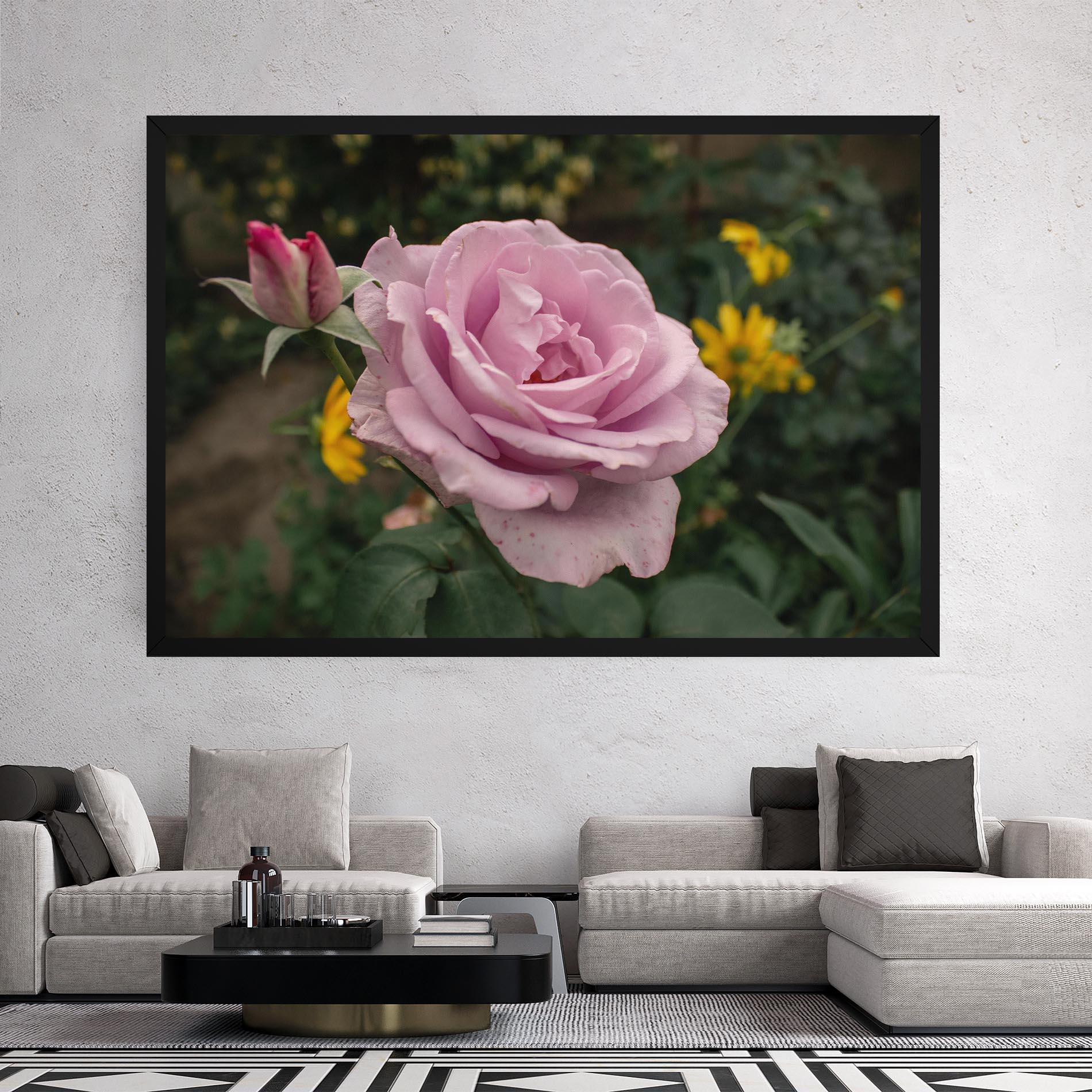 Vászonkép Garden Pink Rose mockup 2