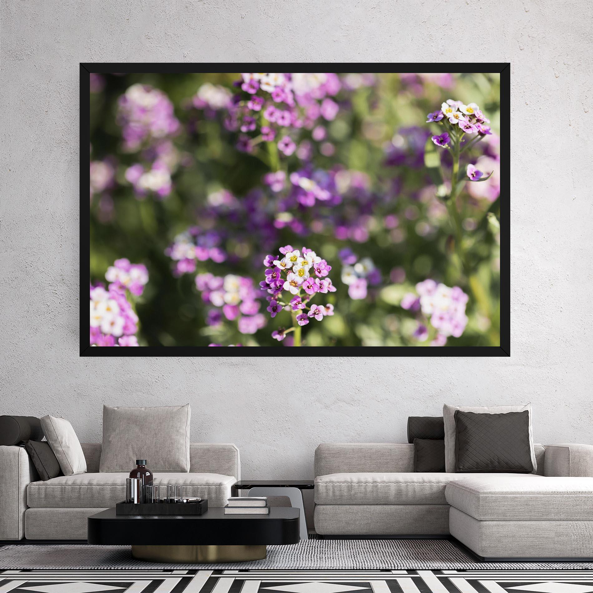 Vászonkép Wild Purple Field mockup 2