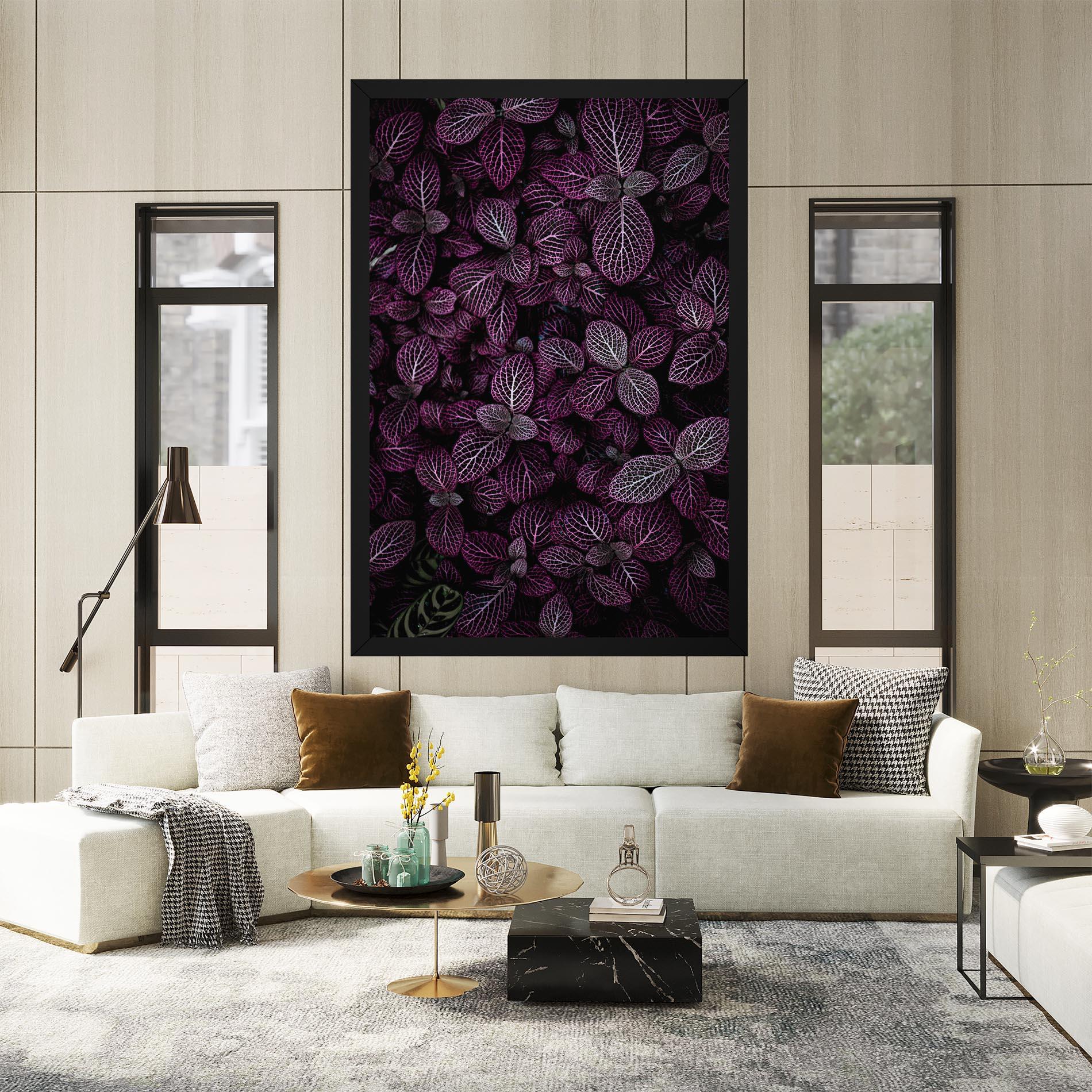Vászonkép Purple Leaves mockup 2