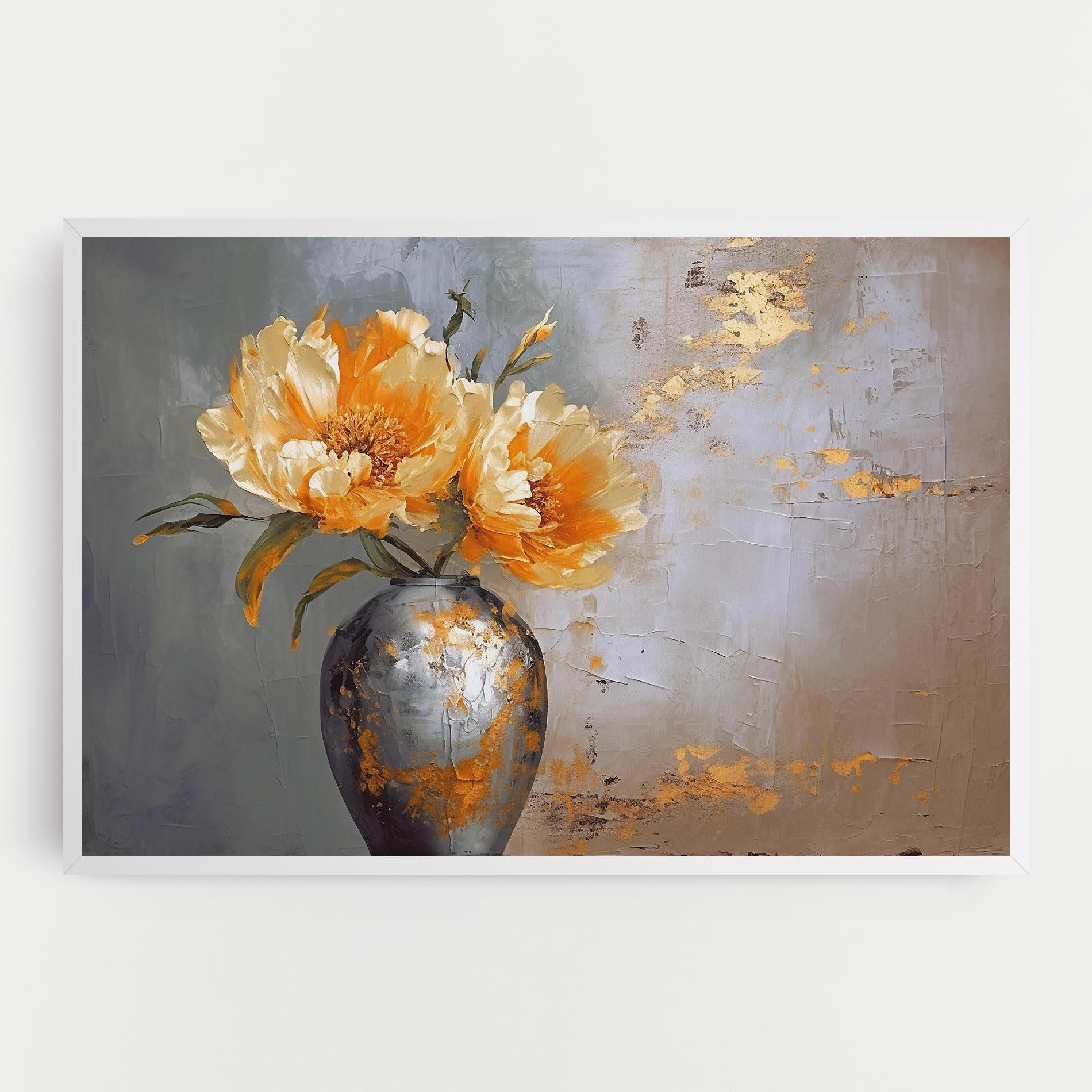 Vászonkép Grey Painting Vase mockup 0