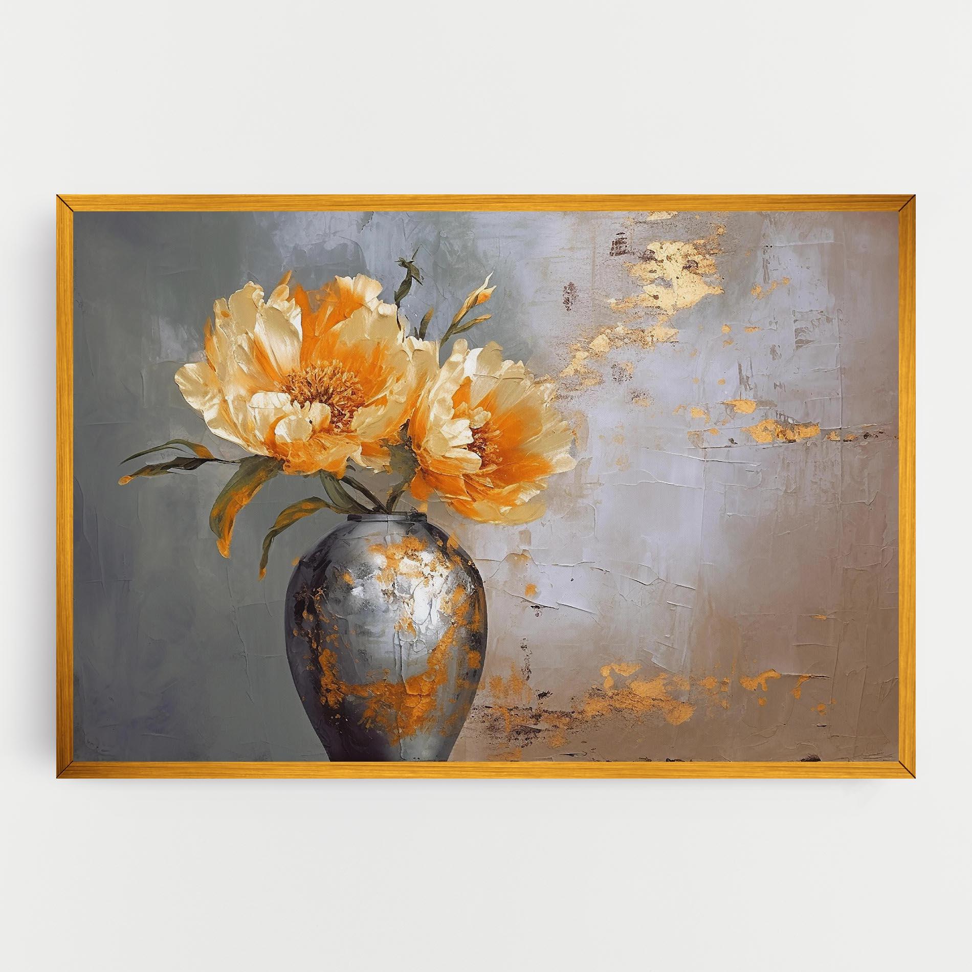 Vászonkép Grey Painting Vase mockup 0