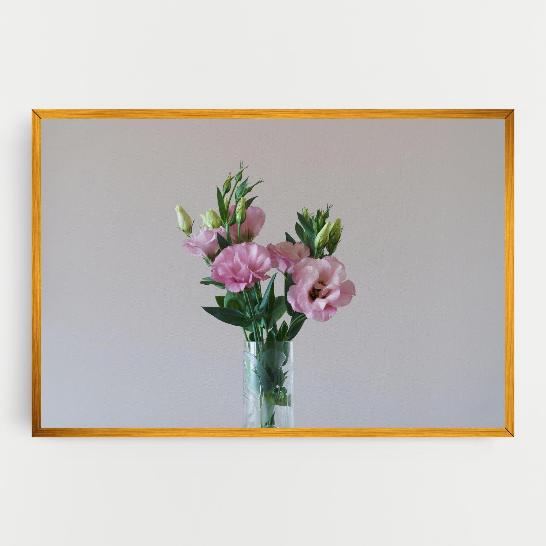 Vászonkép Pretty Pink Flower Vase mockup 0