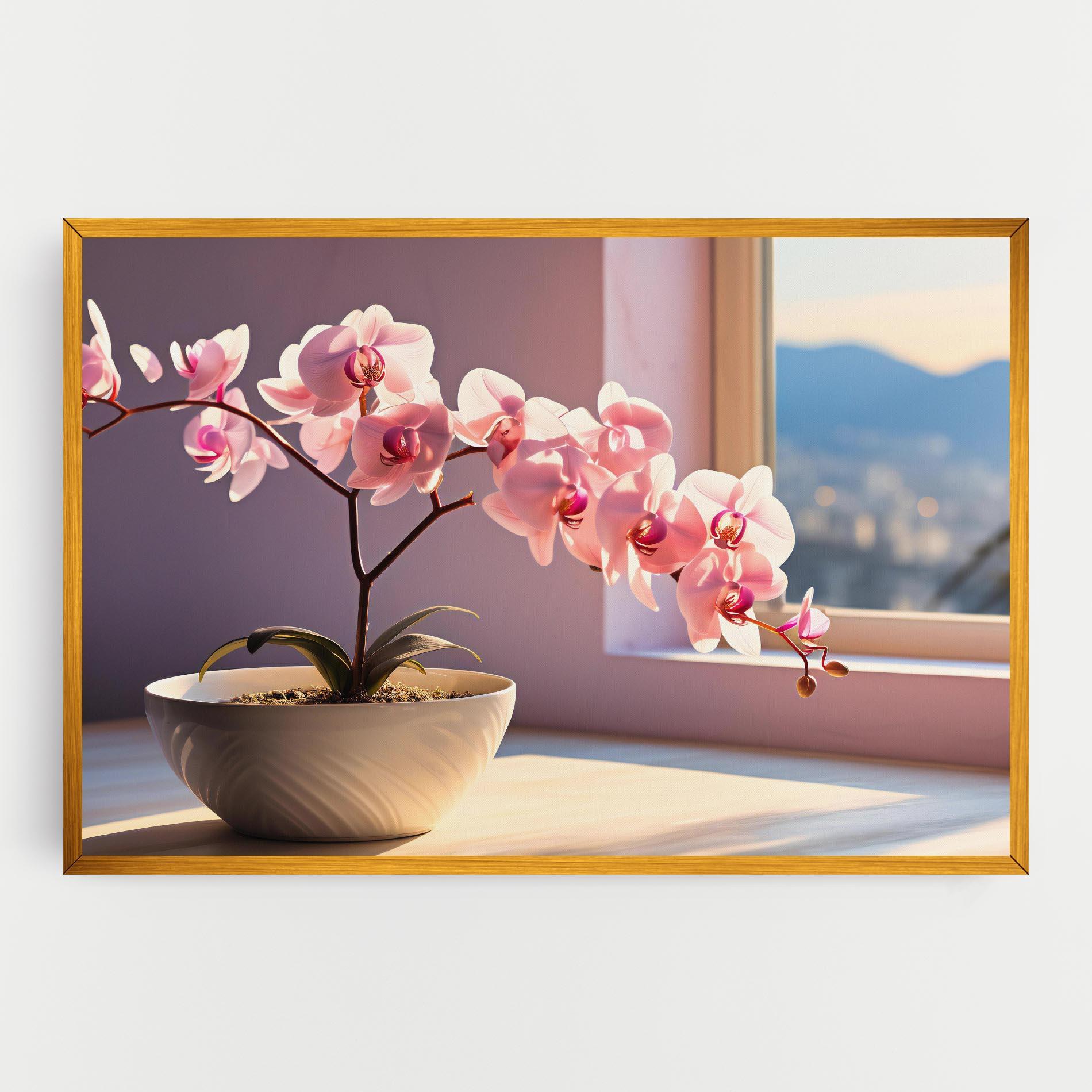 Vászonkép Window Vase mockup 0