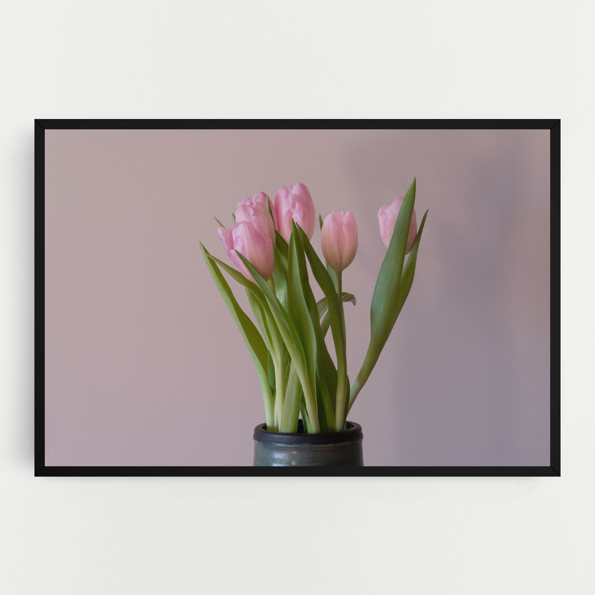 Pink Tulips Vase mockup 0