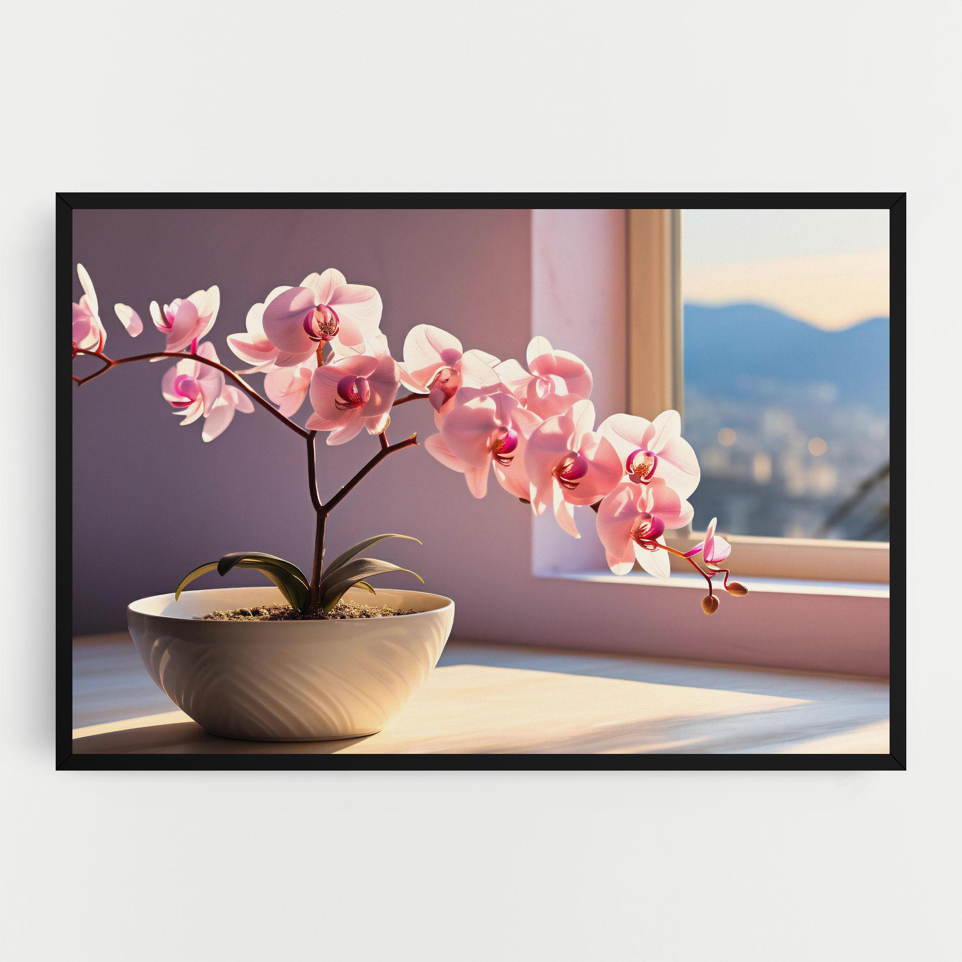 Vászonkép Window Vase mockup 0