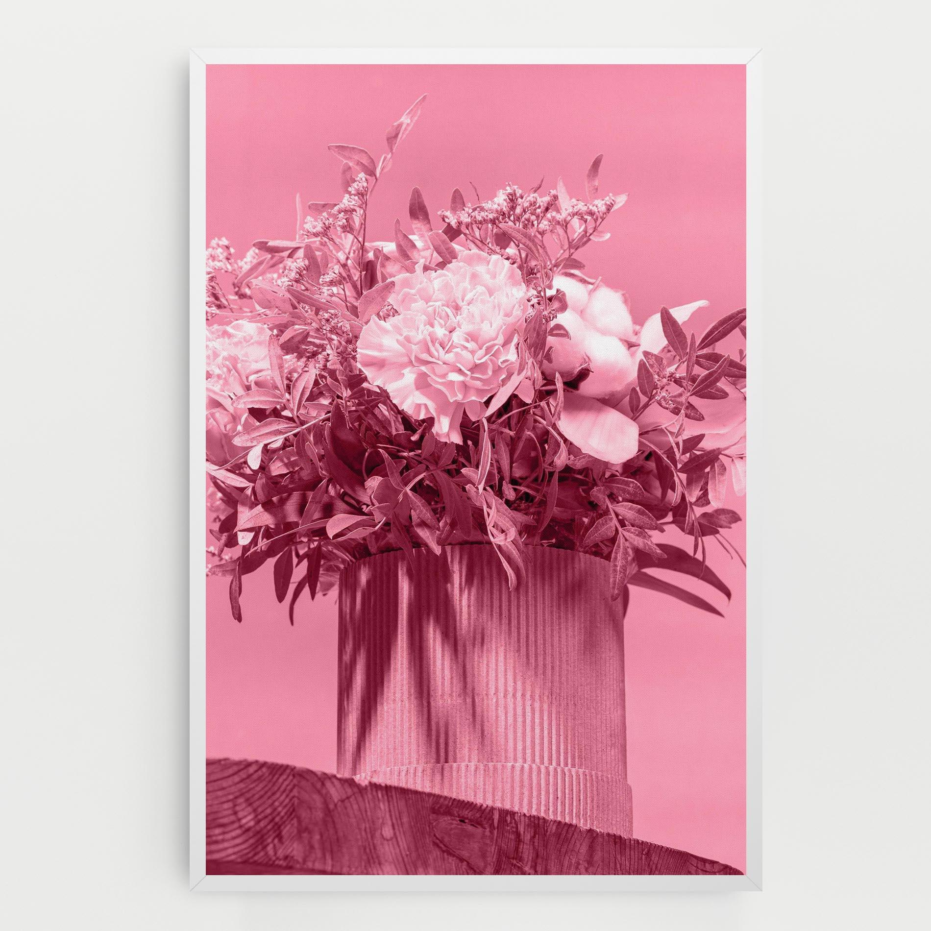 Vászonkép Pink Light Vase mockup 0